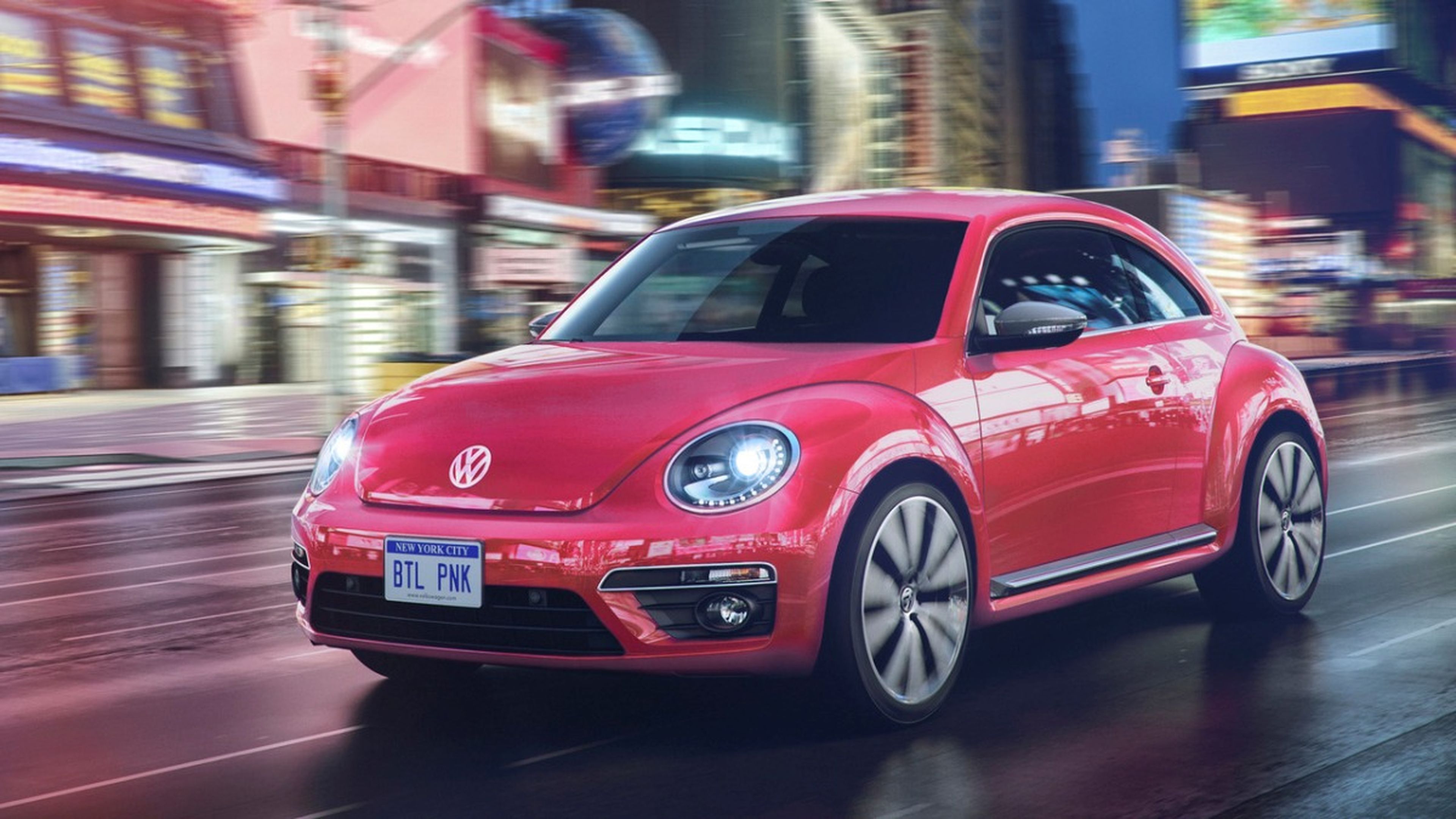 Volkswagen Beetle #Pinkbeetle frontal