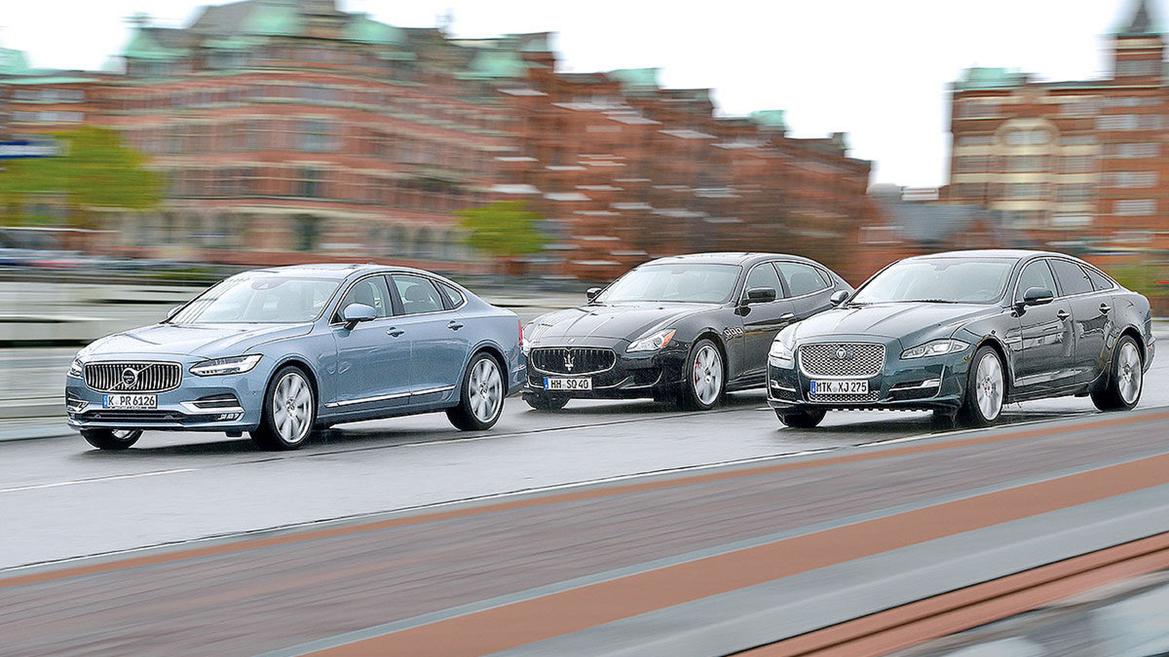 Comparativa: Volvo S90/Jaguar XJ/Maserati Quattroporte