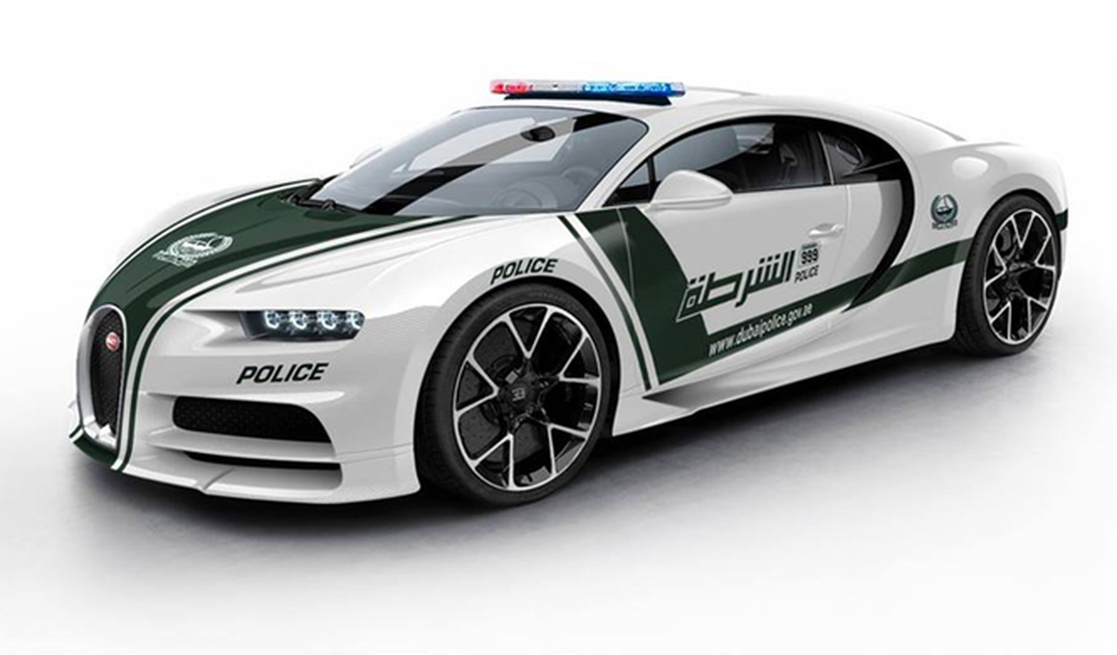 Así luciría el Bugatti Chiron de la Policía de Dubai