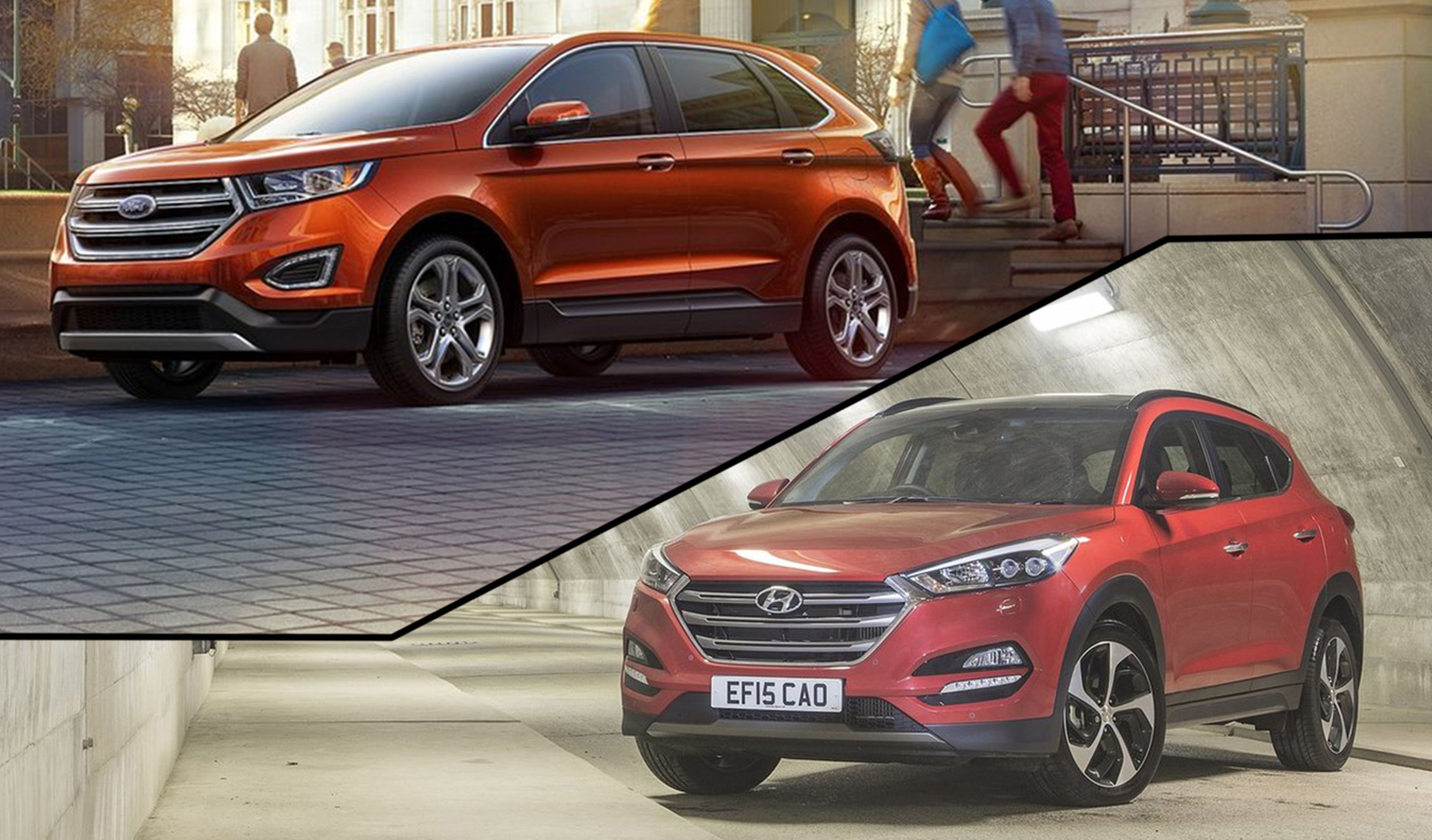 ¿Cuál es mejor, Ford Edge o Hyundai Tucson?