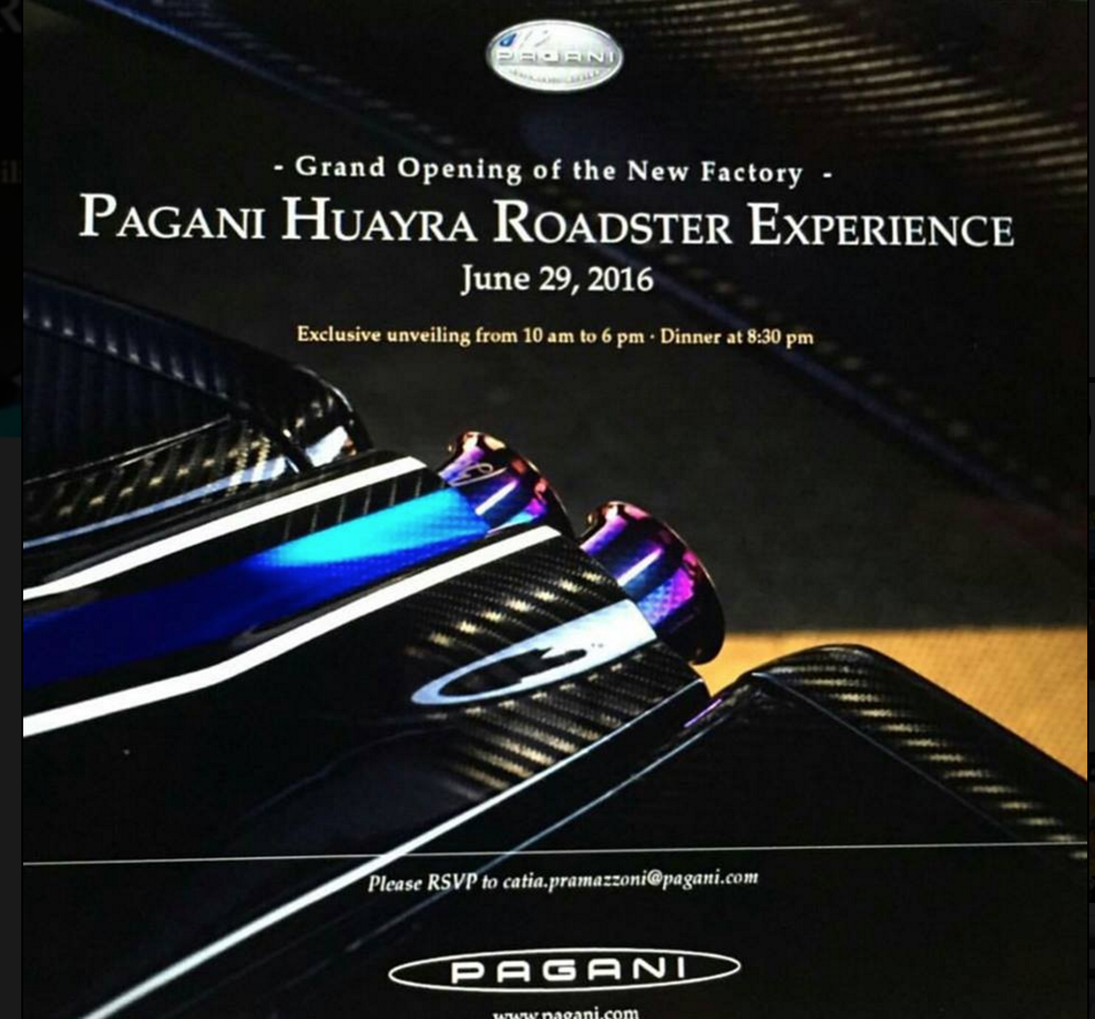 Otro cambio: el Pagani Huayra Roadster debutará en Ginebra