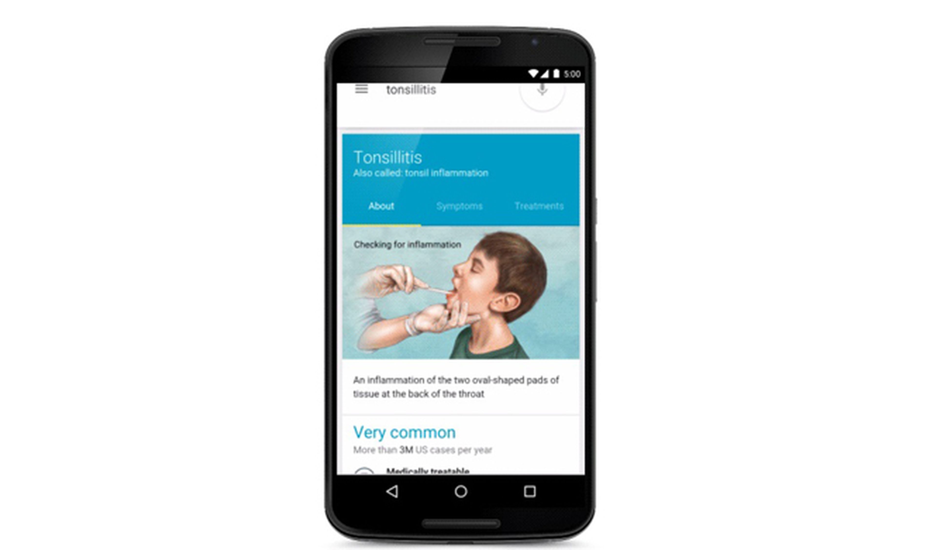 Google diagnosticará por la app que analiza sintomas