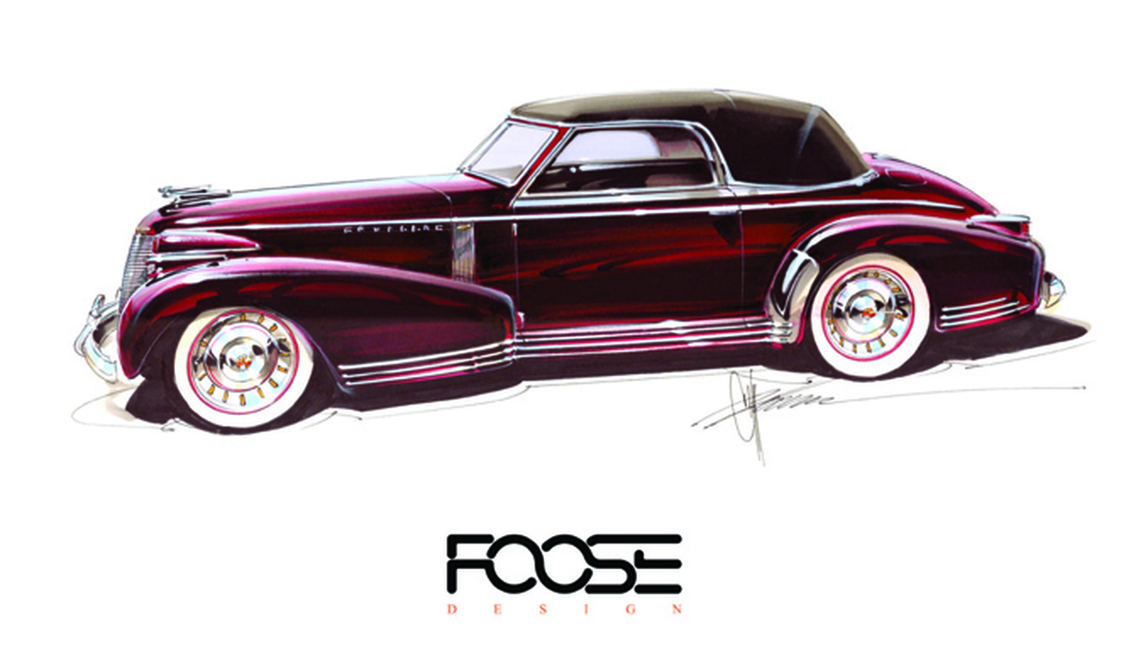 Chip Foose dará vida a un boceto de Cadillac de 1935
