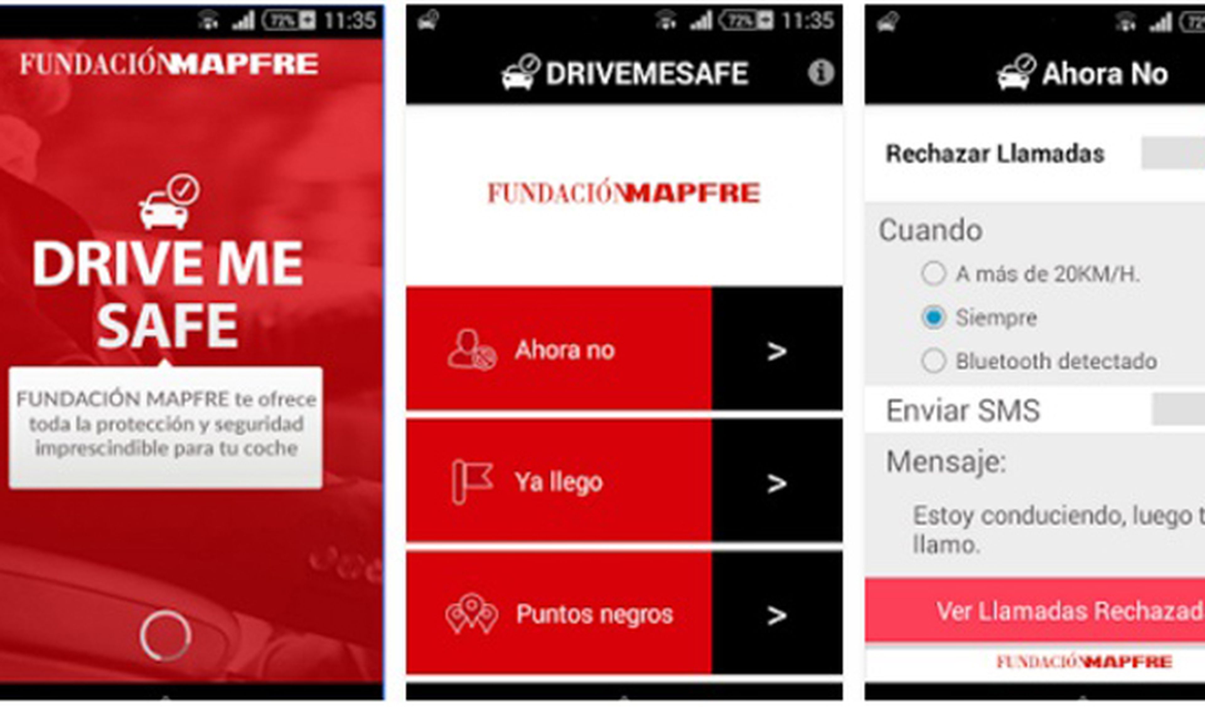 La app que rechaza llamadas al volante y dice 'Ya llego'