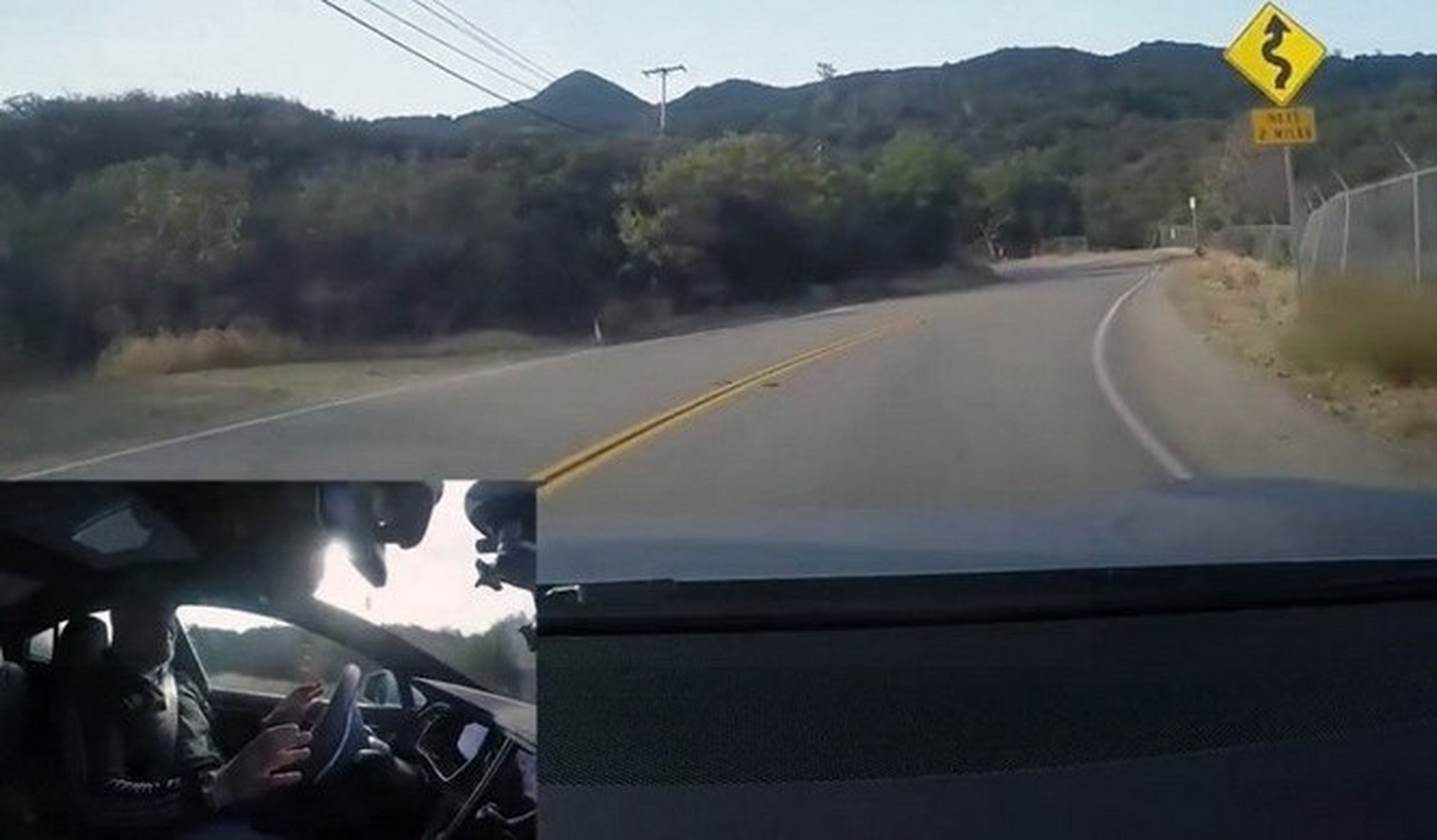 Vídeo: El Autopilot de Tesla en una carretera de curvas