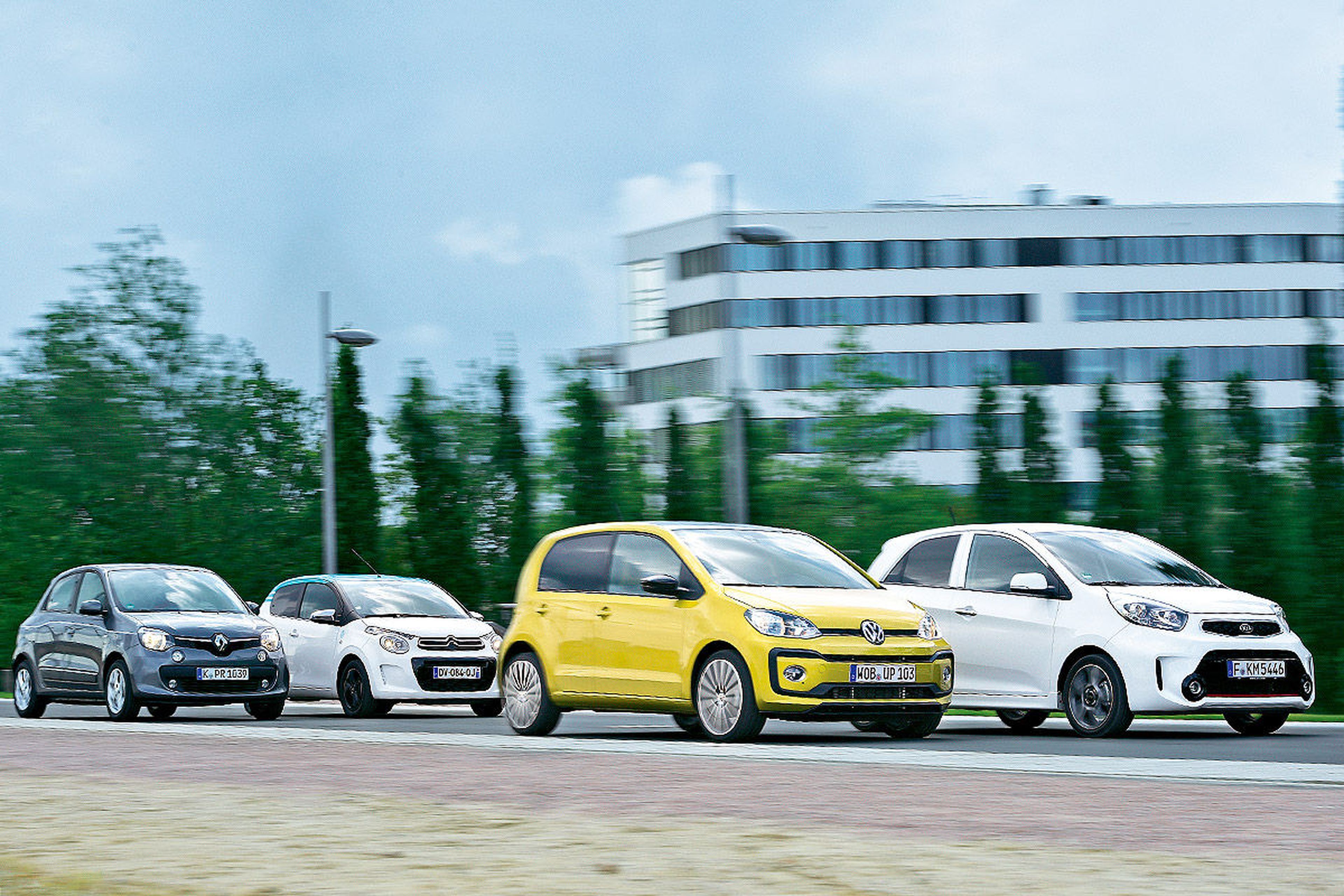 Comparativa: VW Up/Citroën C1/Kia Picanto/Renault Twingo