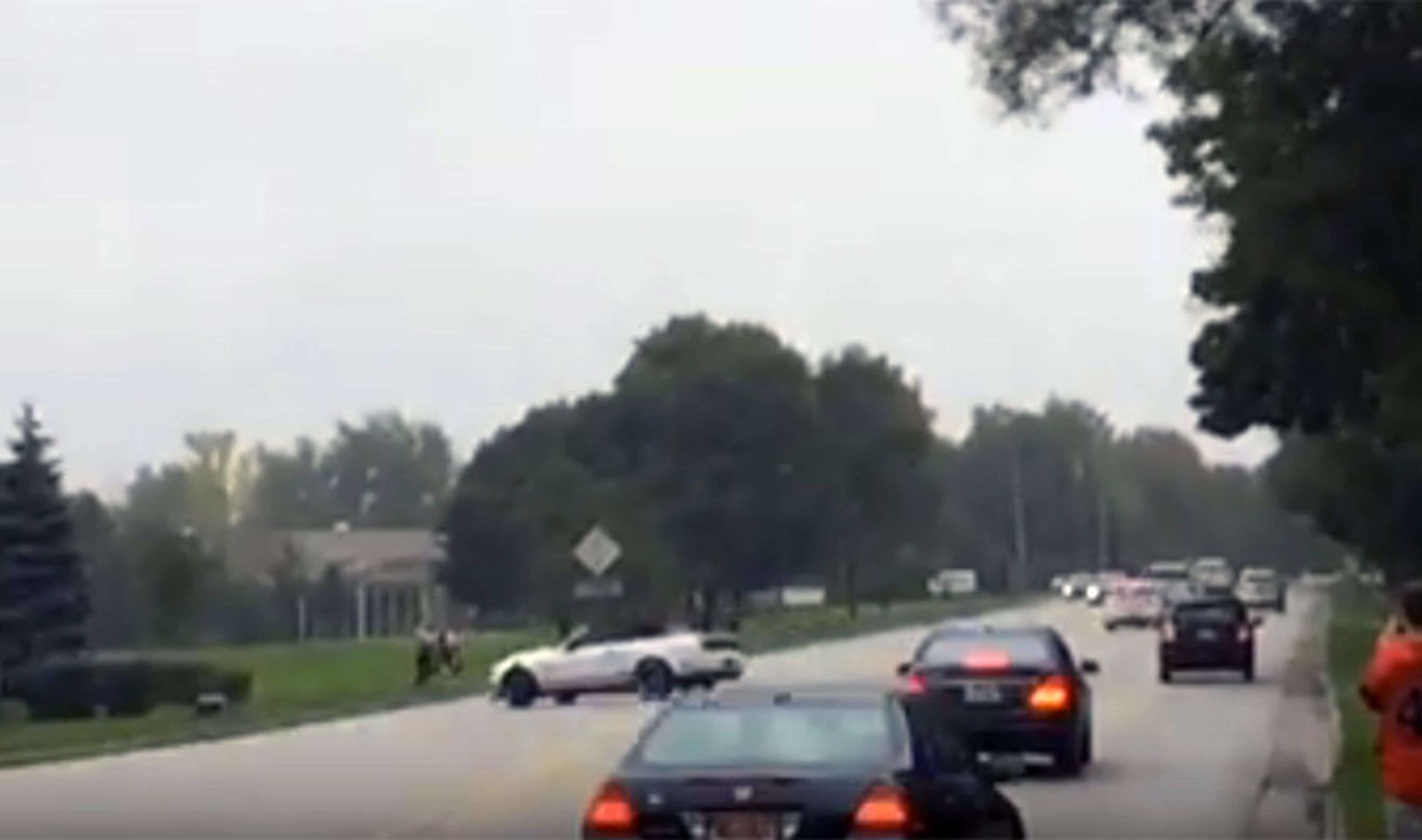 Vídeo: un Ford Mustang se estrella de la forma más tonta