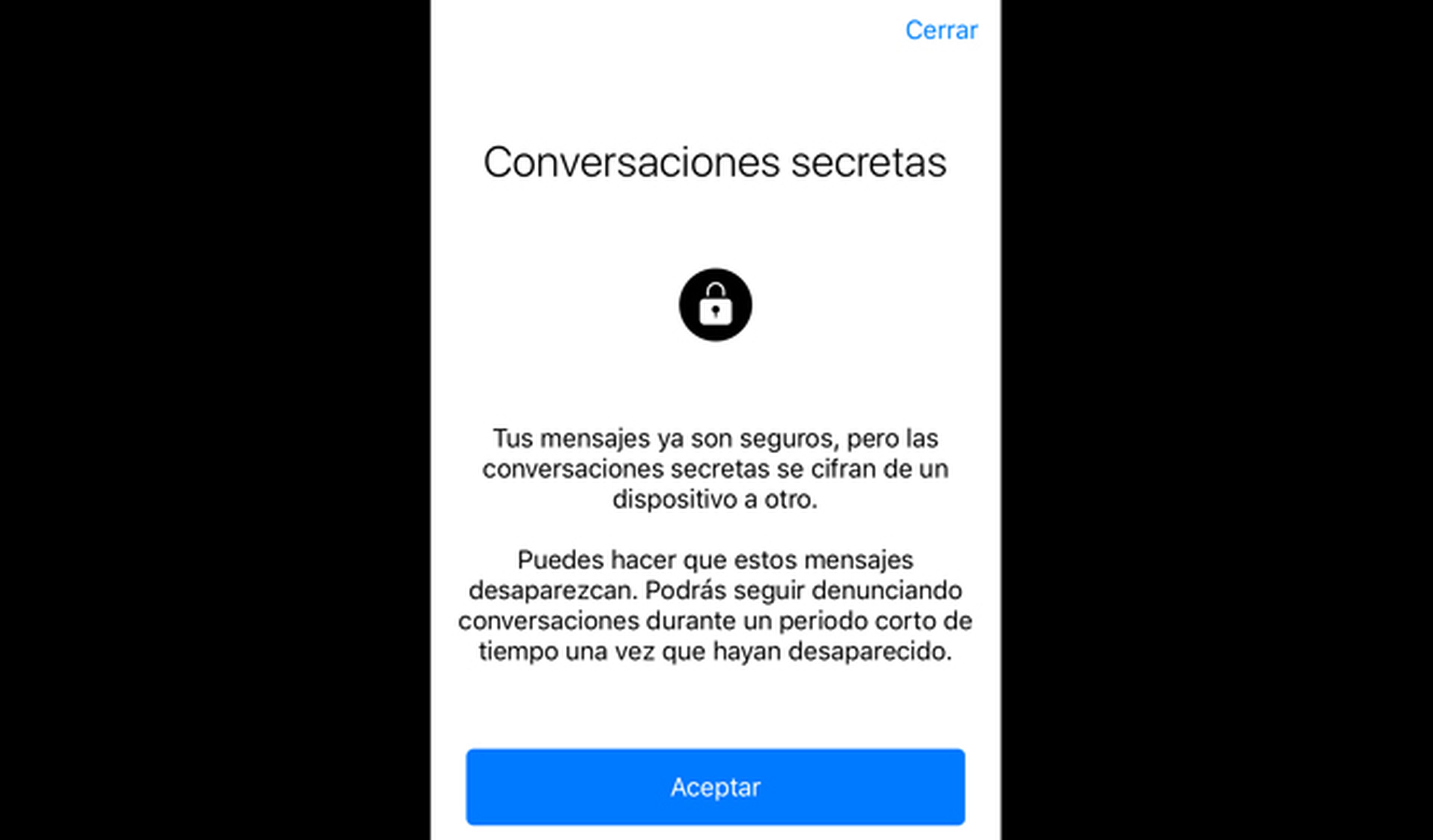 Messenger: las conversaciones secretas, ya disponibles