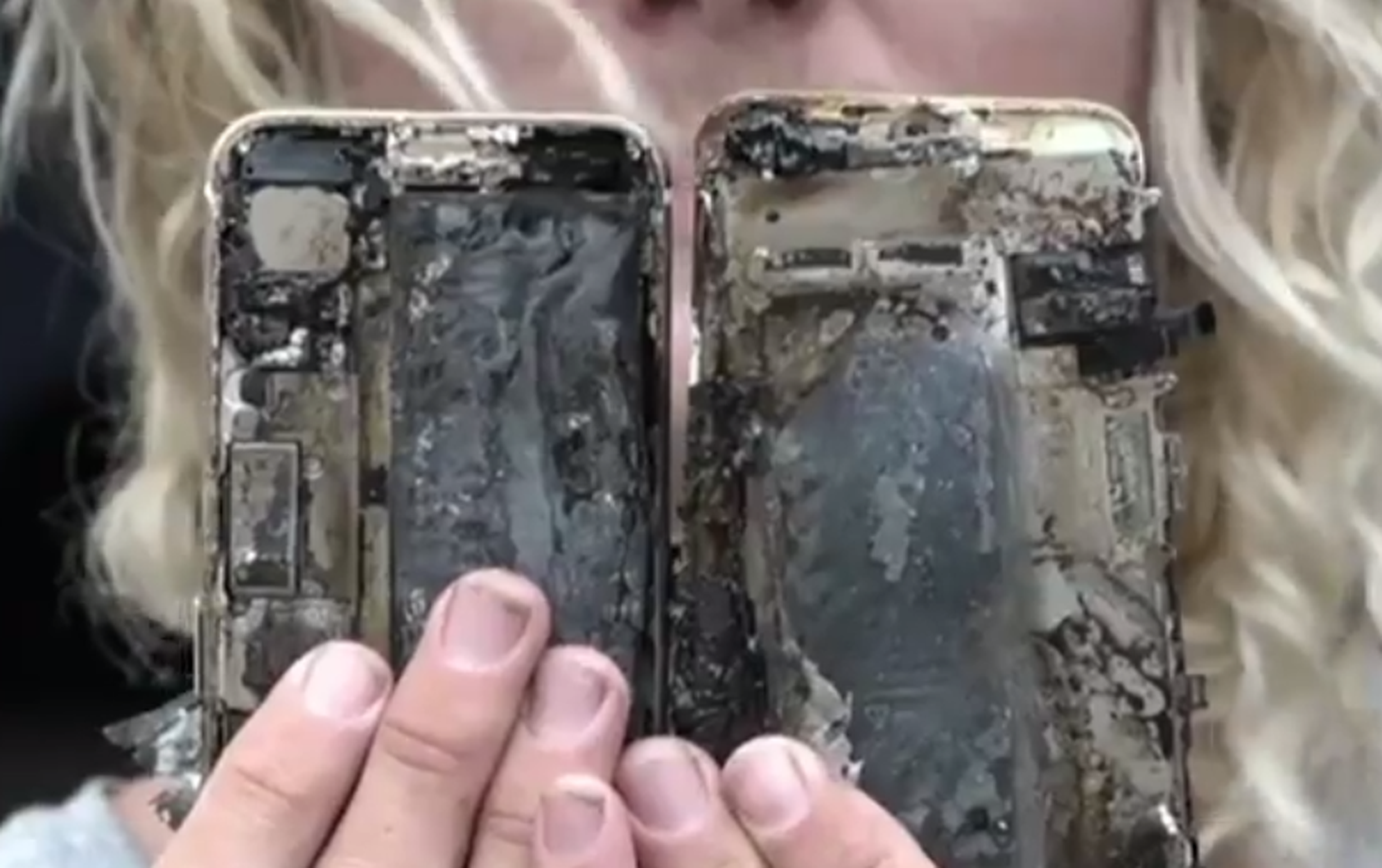 Un iPhone 7 acaba en llamas y destruye un coche