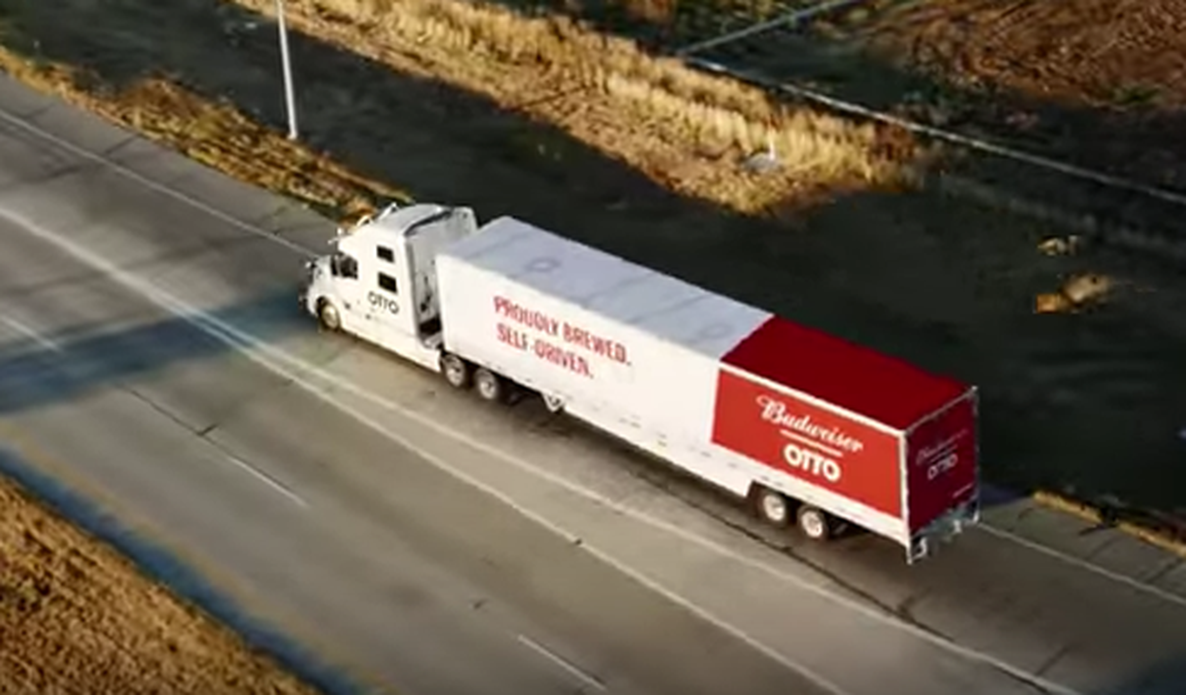 Un camión autónomo recorre 200 kms 'cargadito' de cerveza