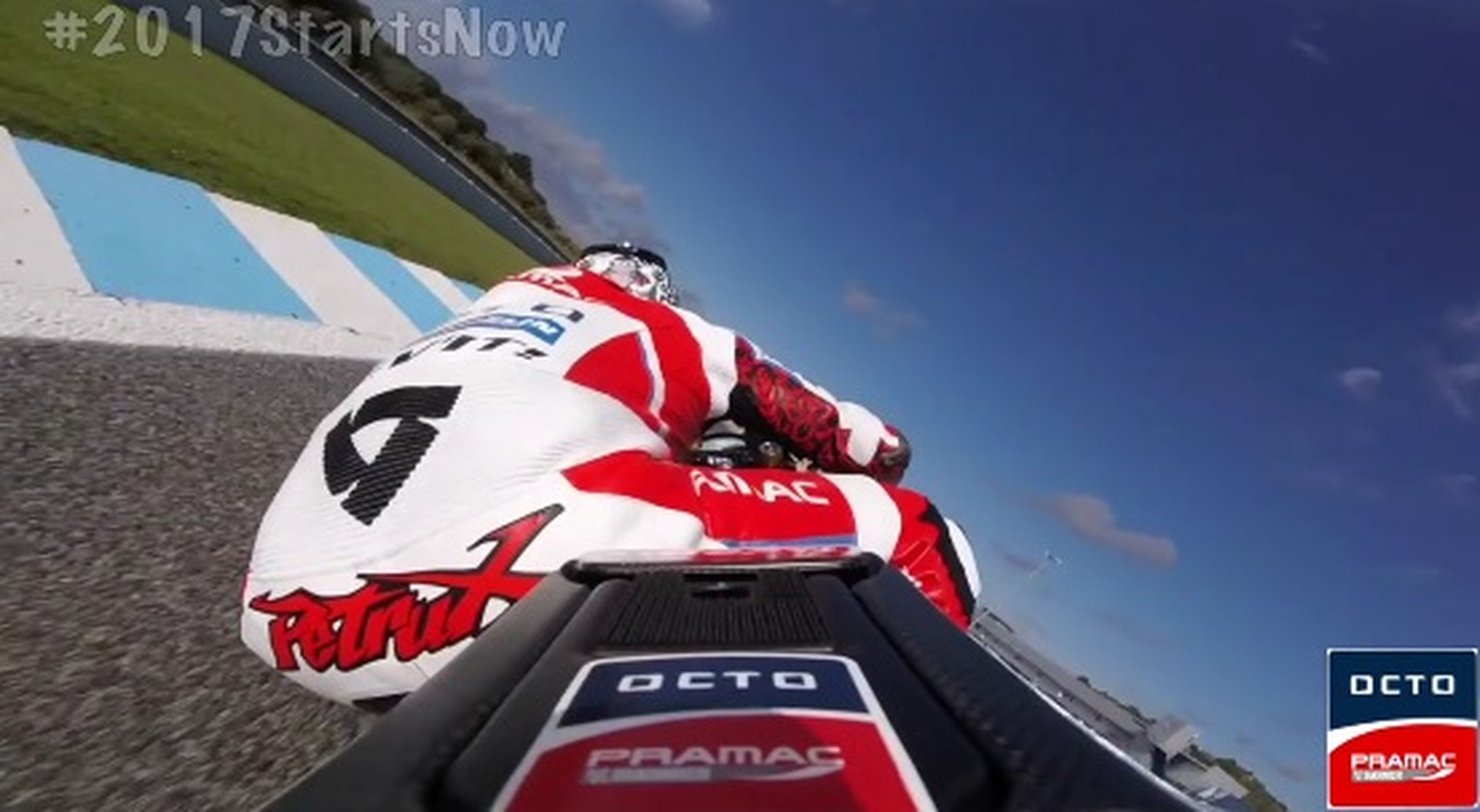 Siente el poder de la Ducati GP17 con Danilo Petrucci