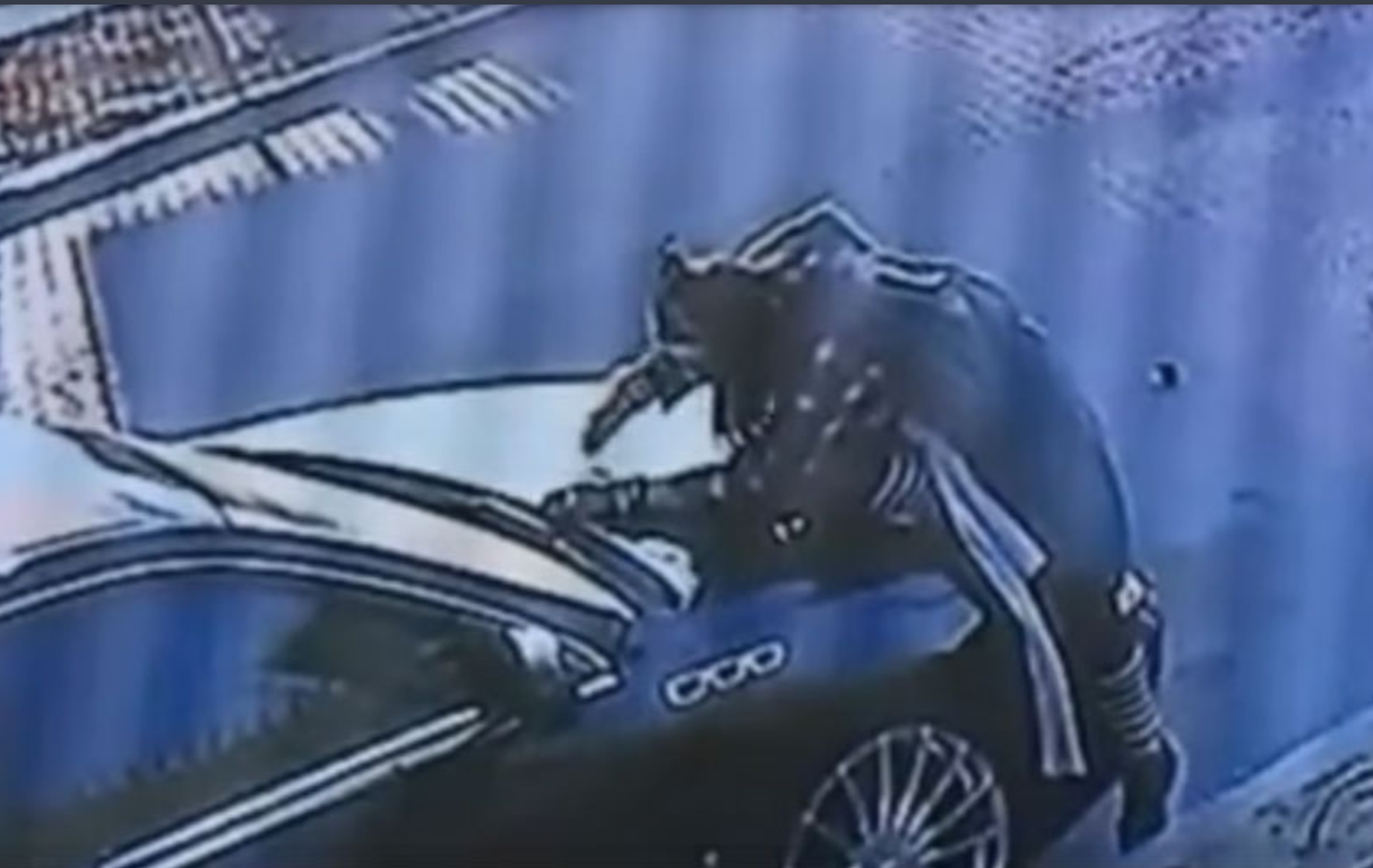 Vídeo: destruye un coche a plena luz del día... durante 6 h