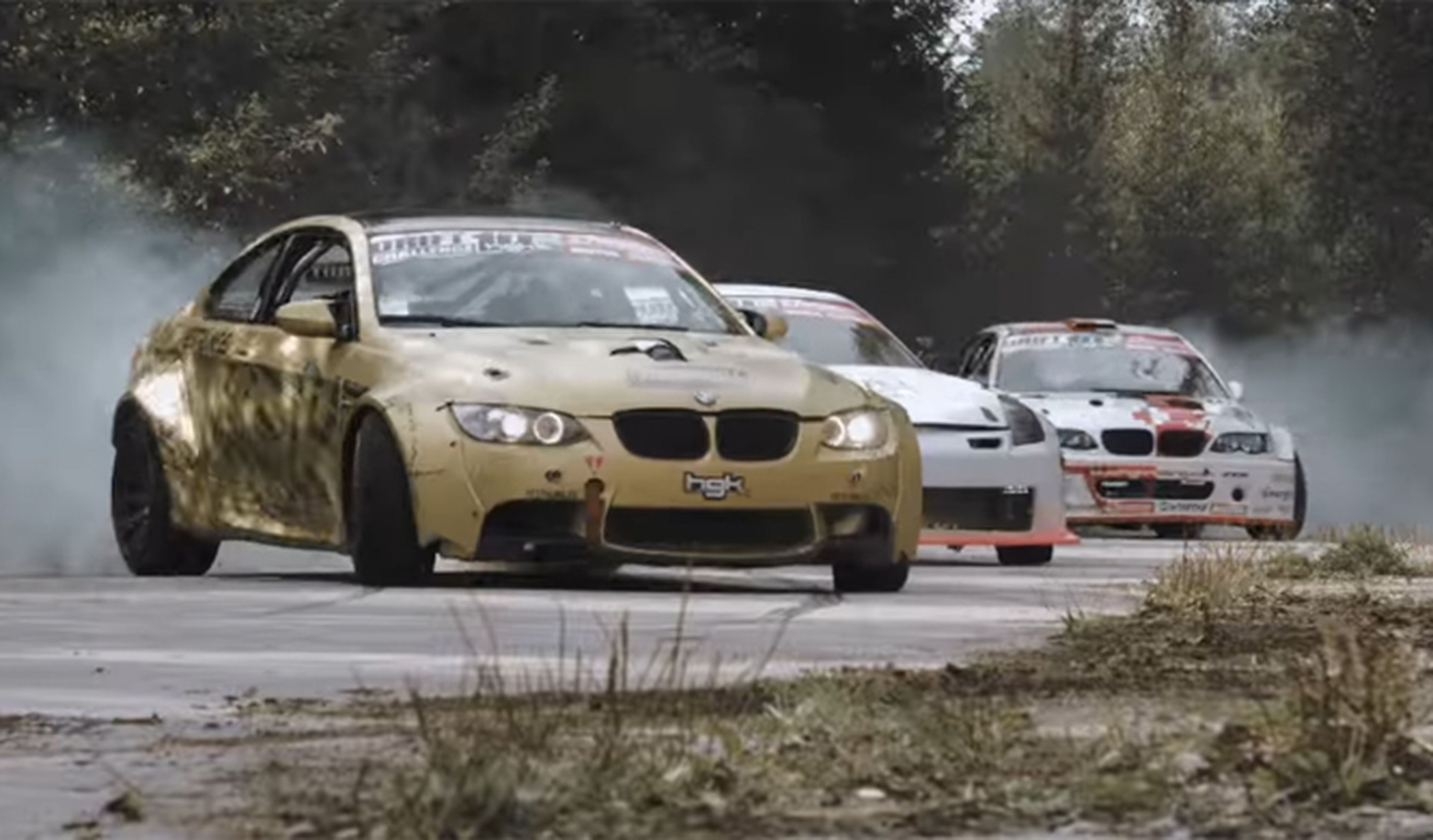 Batalla de drift: dos BMW M3 y un Nissan 350Z