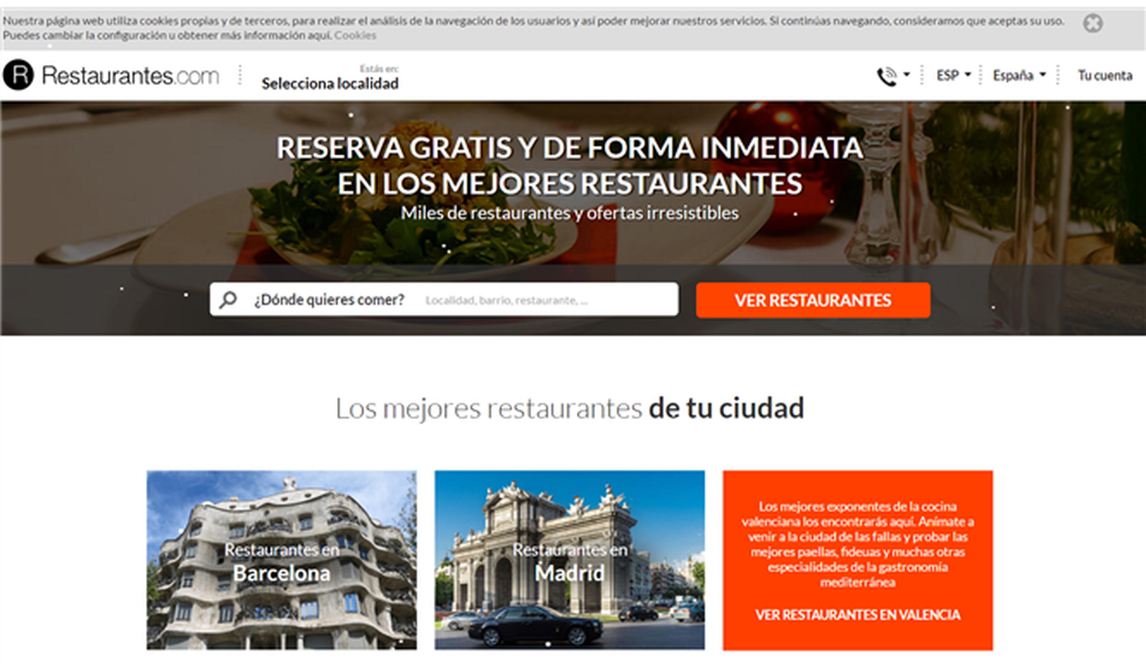 Michelin compra la web de reservas Restaurantes.com