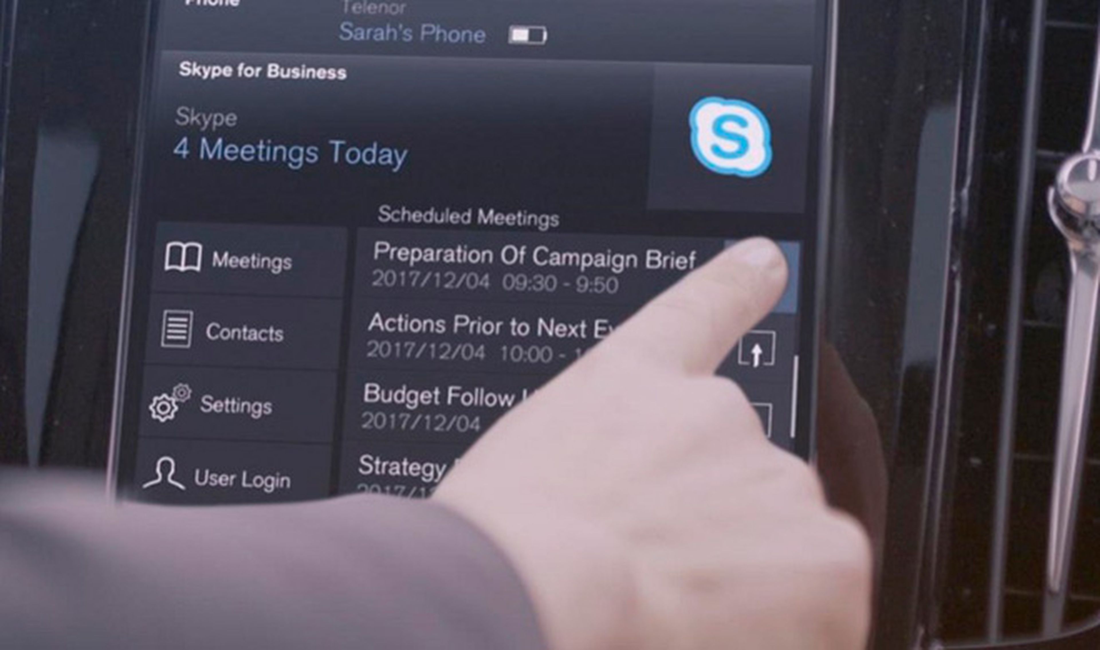 Los Volvo XC90 de la gama 2017 llevarán Skype