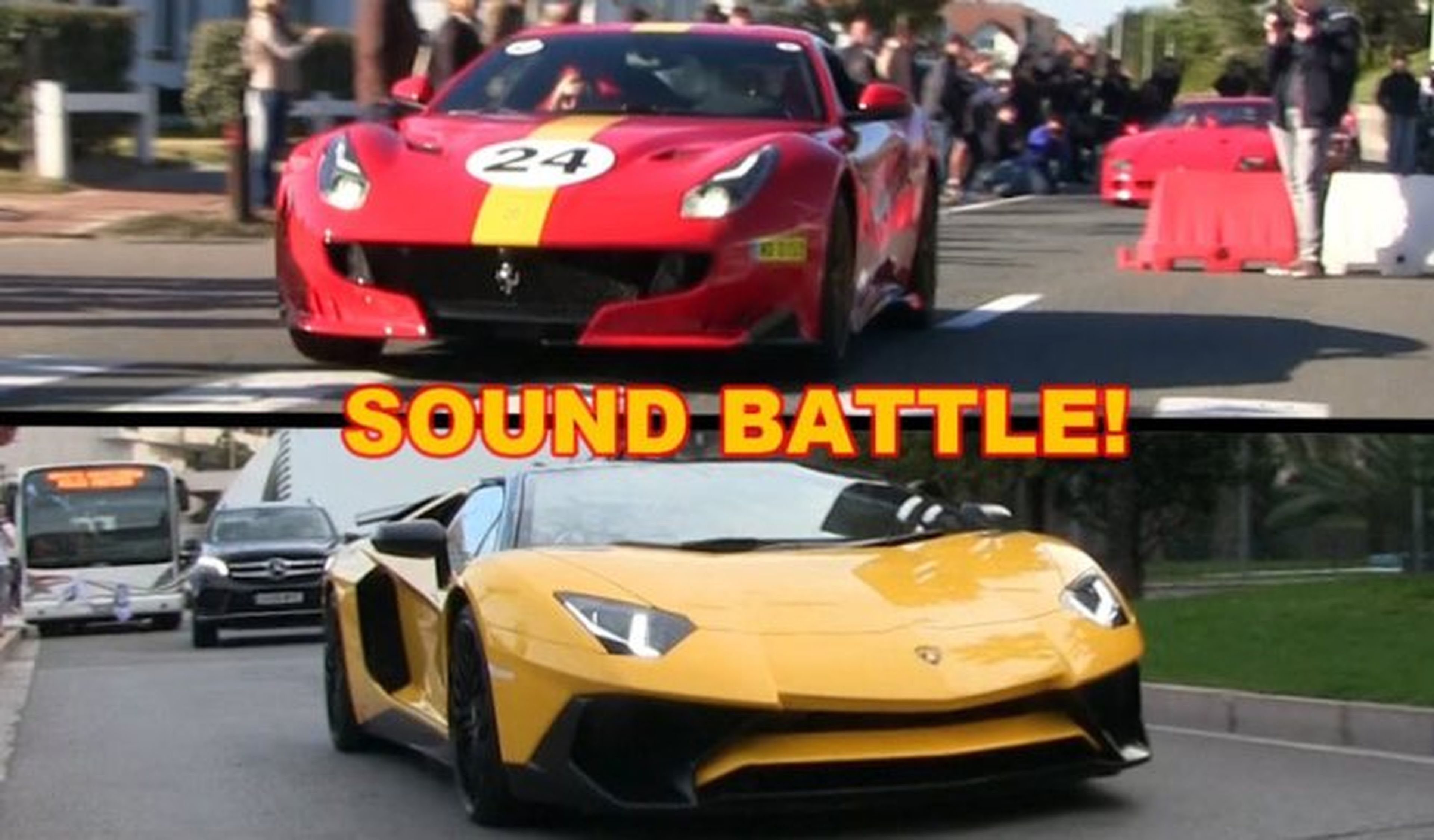 ¿Cuál suena mejor, Ferrari F12tdf o Aventador SuperVeloce?