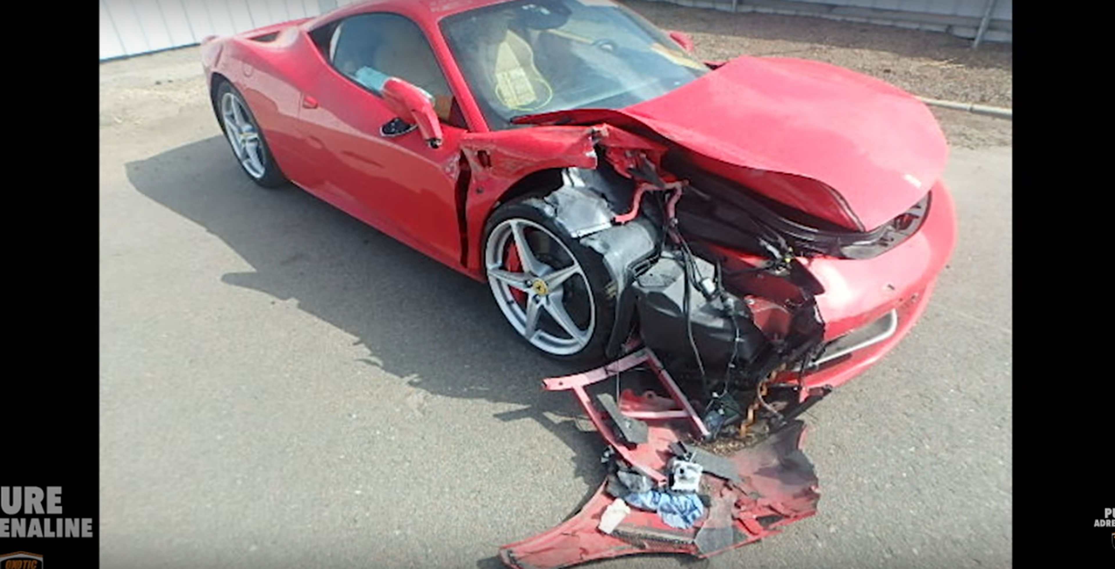 Vídeo: así estrella el Ferrari 458 que había alquilado