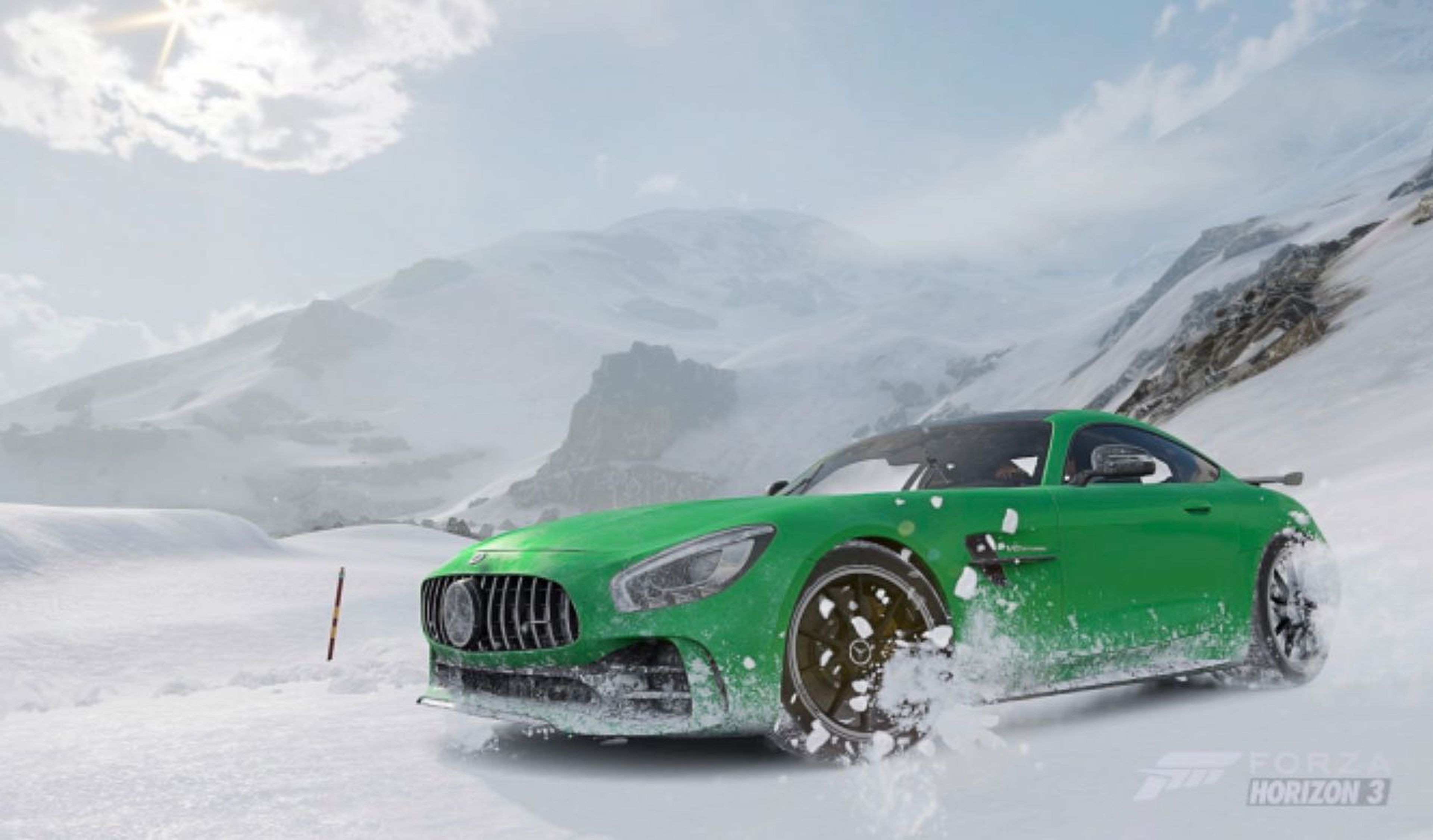 Vídeo: Mercedes-AMG GT R, drift nevado en Forza Horizon 3