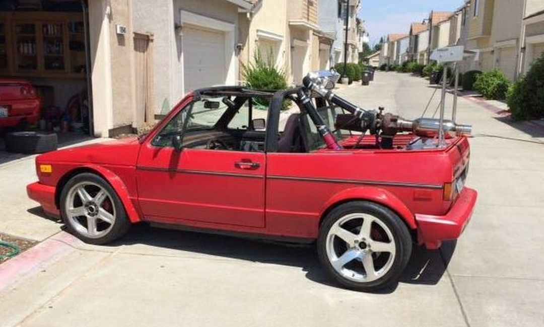 Cuidado con este Volkswagen Golf Cabrio Mk1 de 300 CV