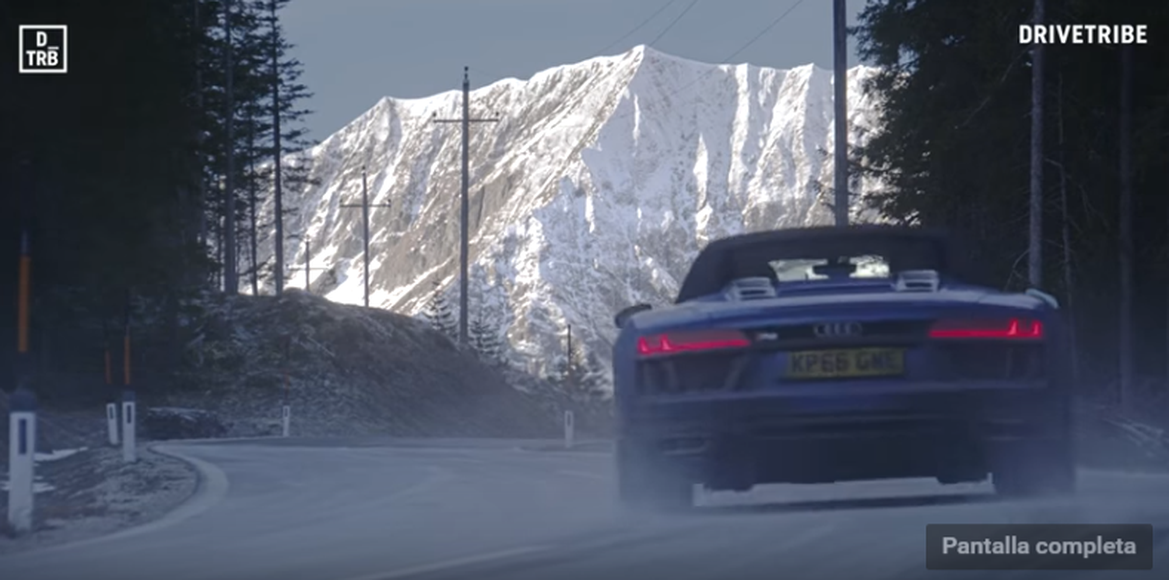 A tope con un Audi R8 V10 Spyder por la montaña