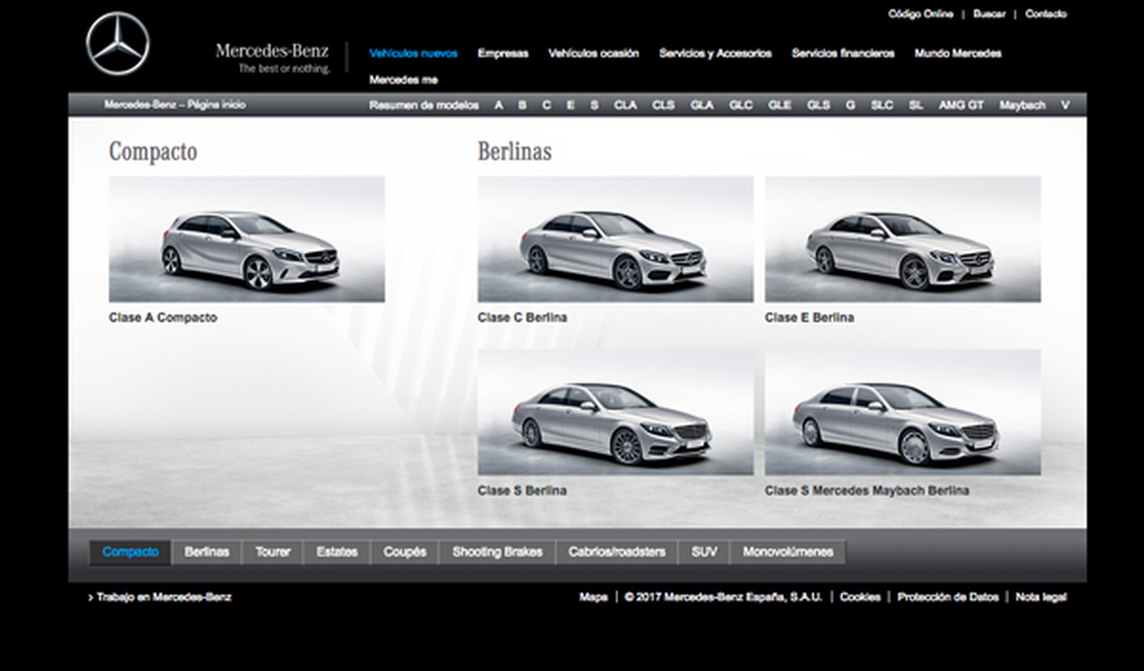 Mercedes-Benz GLS, Configurador de coches nuevos
