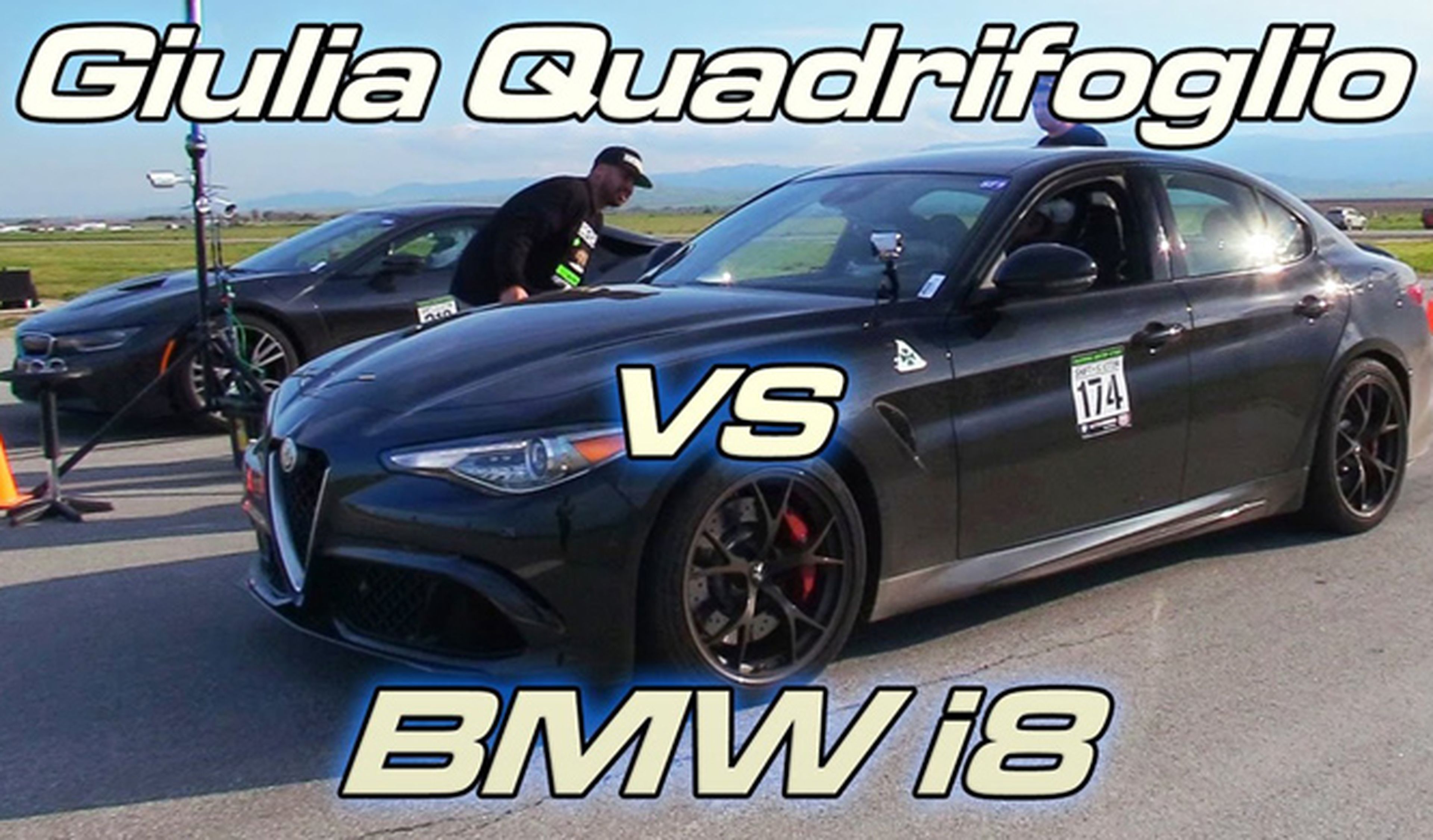 Drag race: Alfa Romeo Giulia QV contra BMW i8