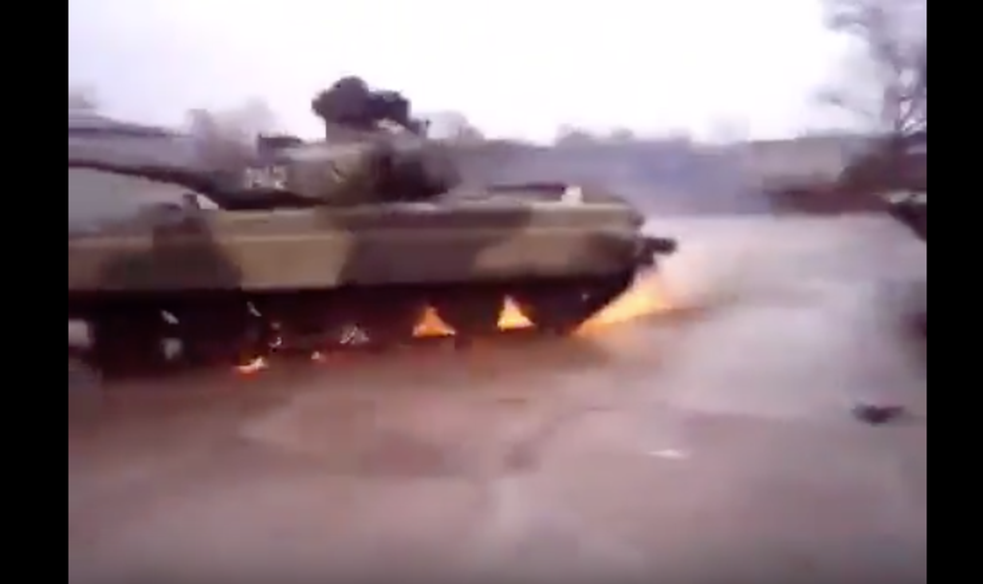 Drift con un tanque de 46 tonelada, estos rusos...