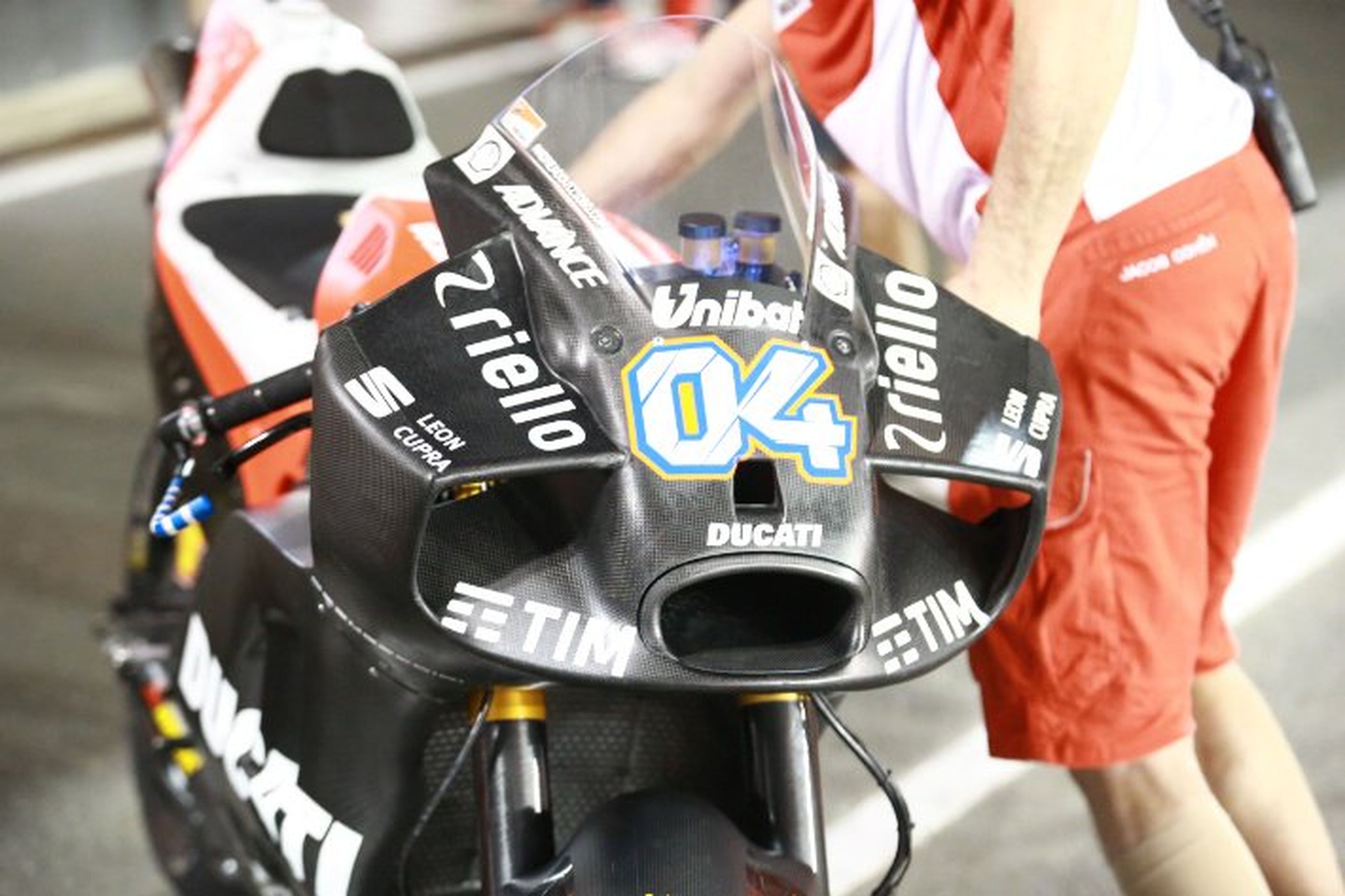 Ducati muestra su nuevo y monstruoso carenado en Qatar