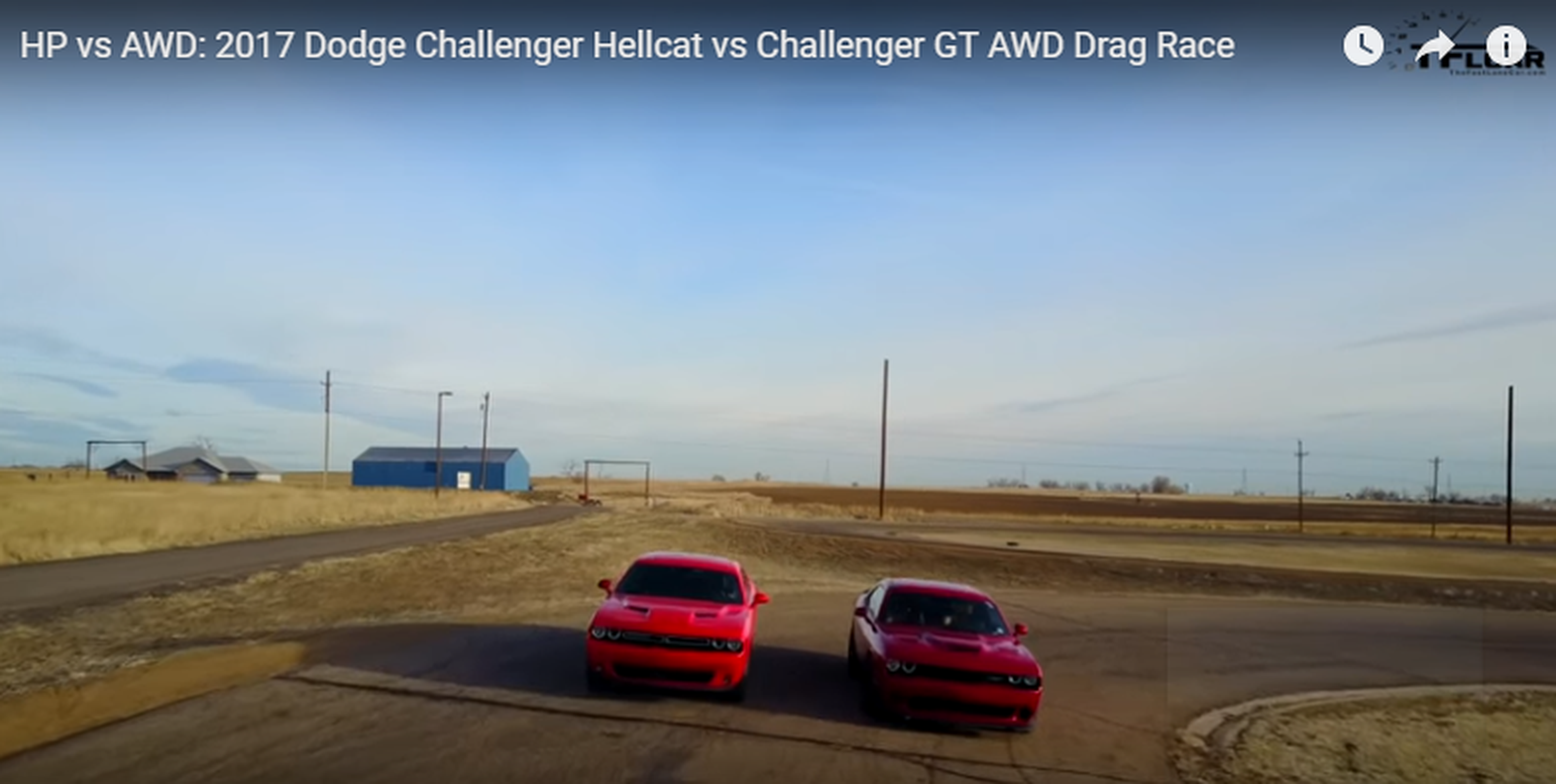 Drag Race: Dodge Challenger GT AWD vs. Challenger Hellcat