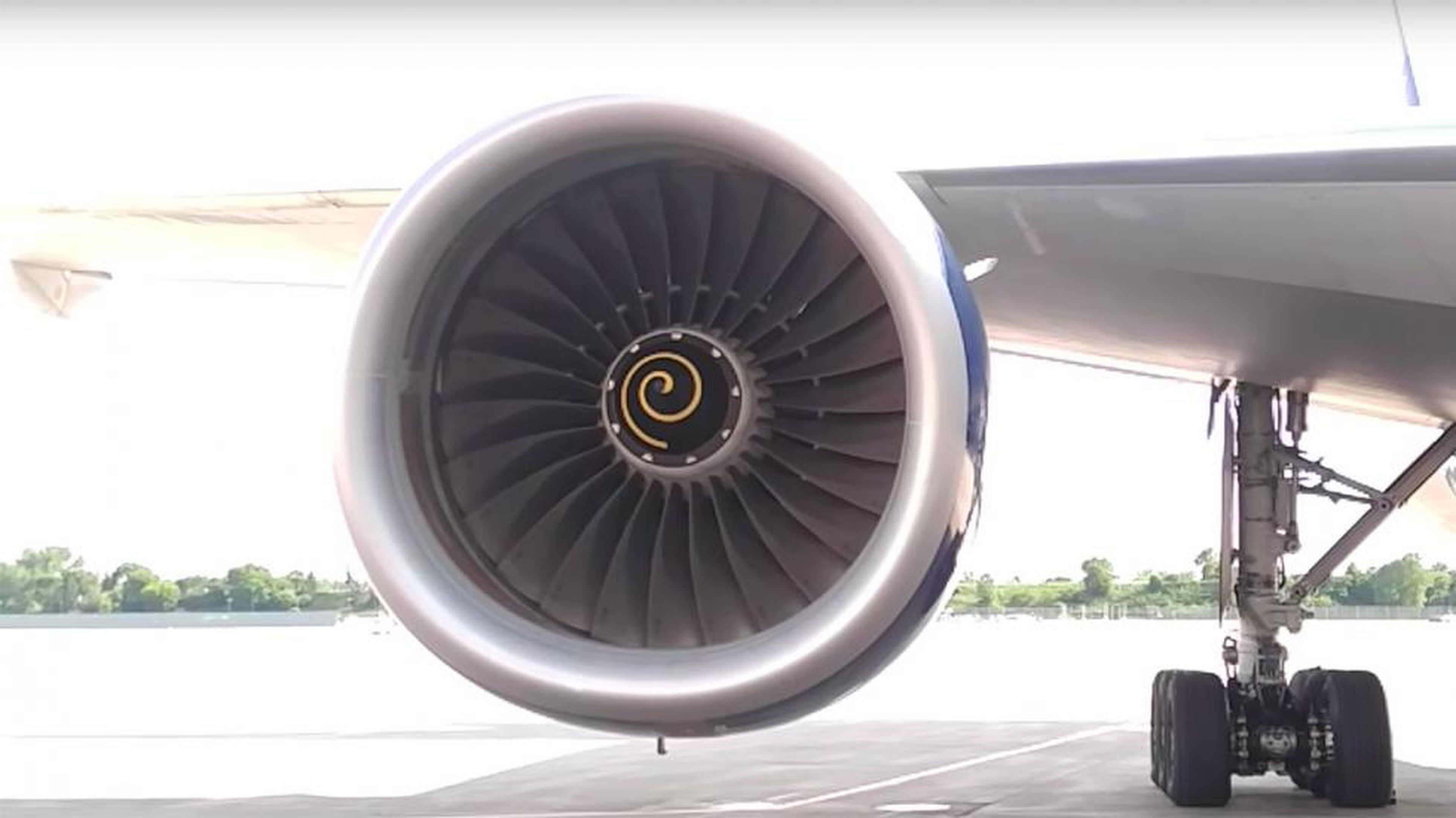 ¿Para qué sirven las espirales de los motores de un avión?