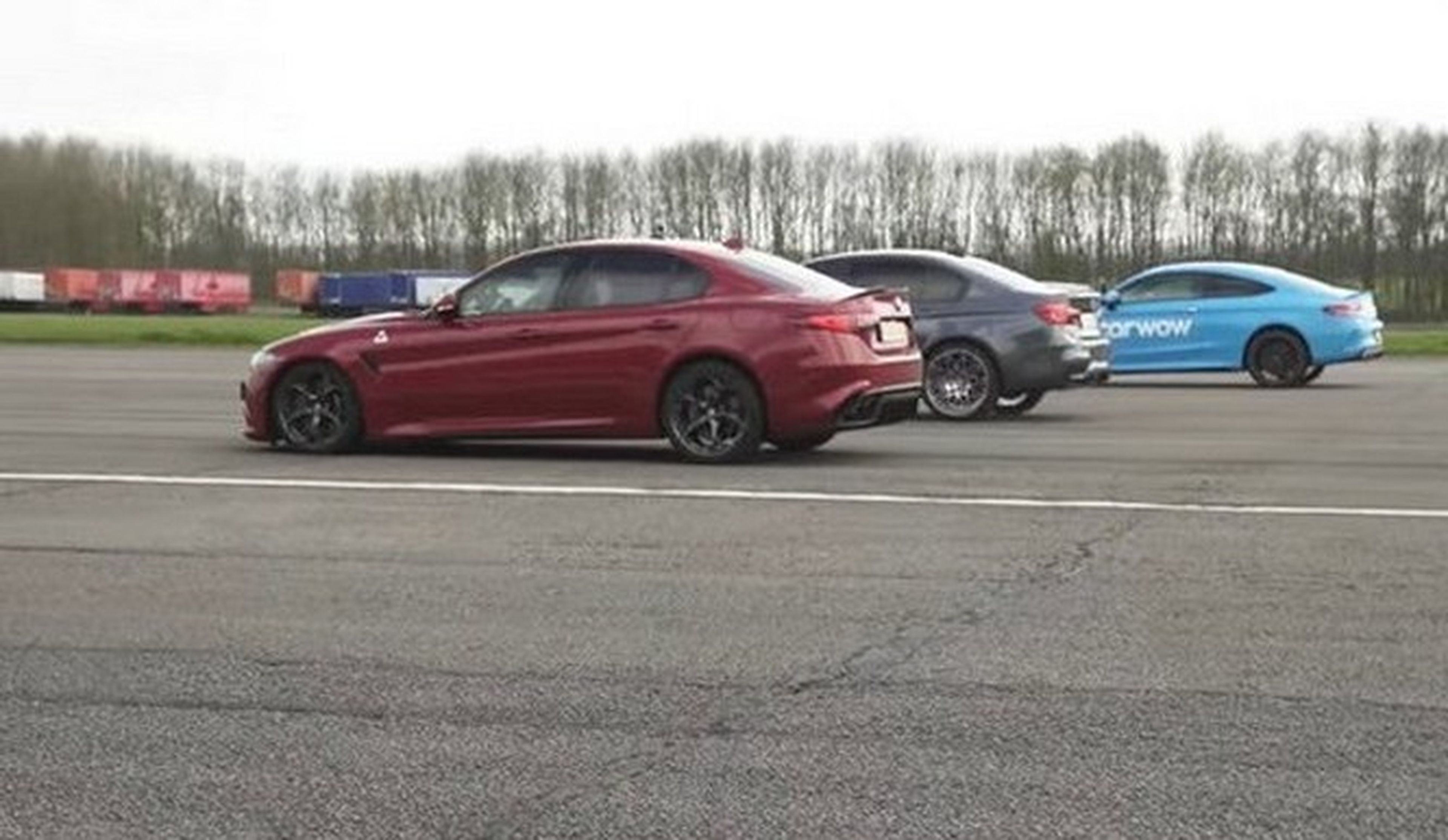Vídeo: Alfa Romeo Giulia QV VS BMW M3 VS Mercedes-AMG C63 S