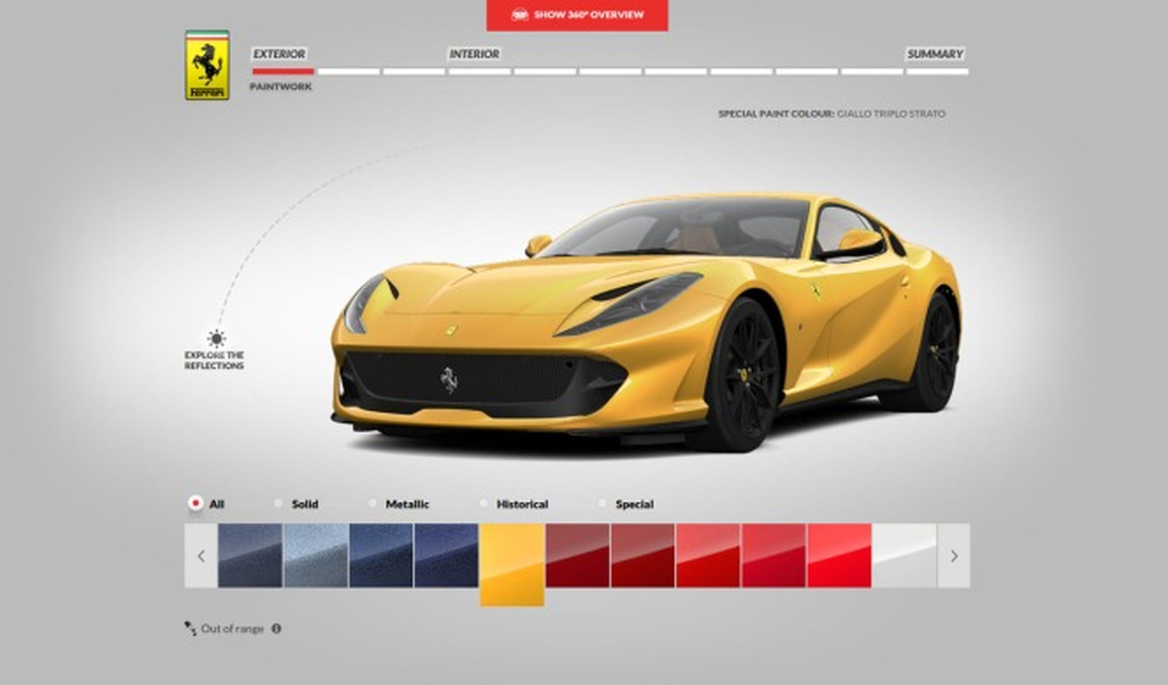 Ya puedes configurar tu propio Ferrari 812 Superfast