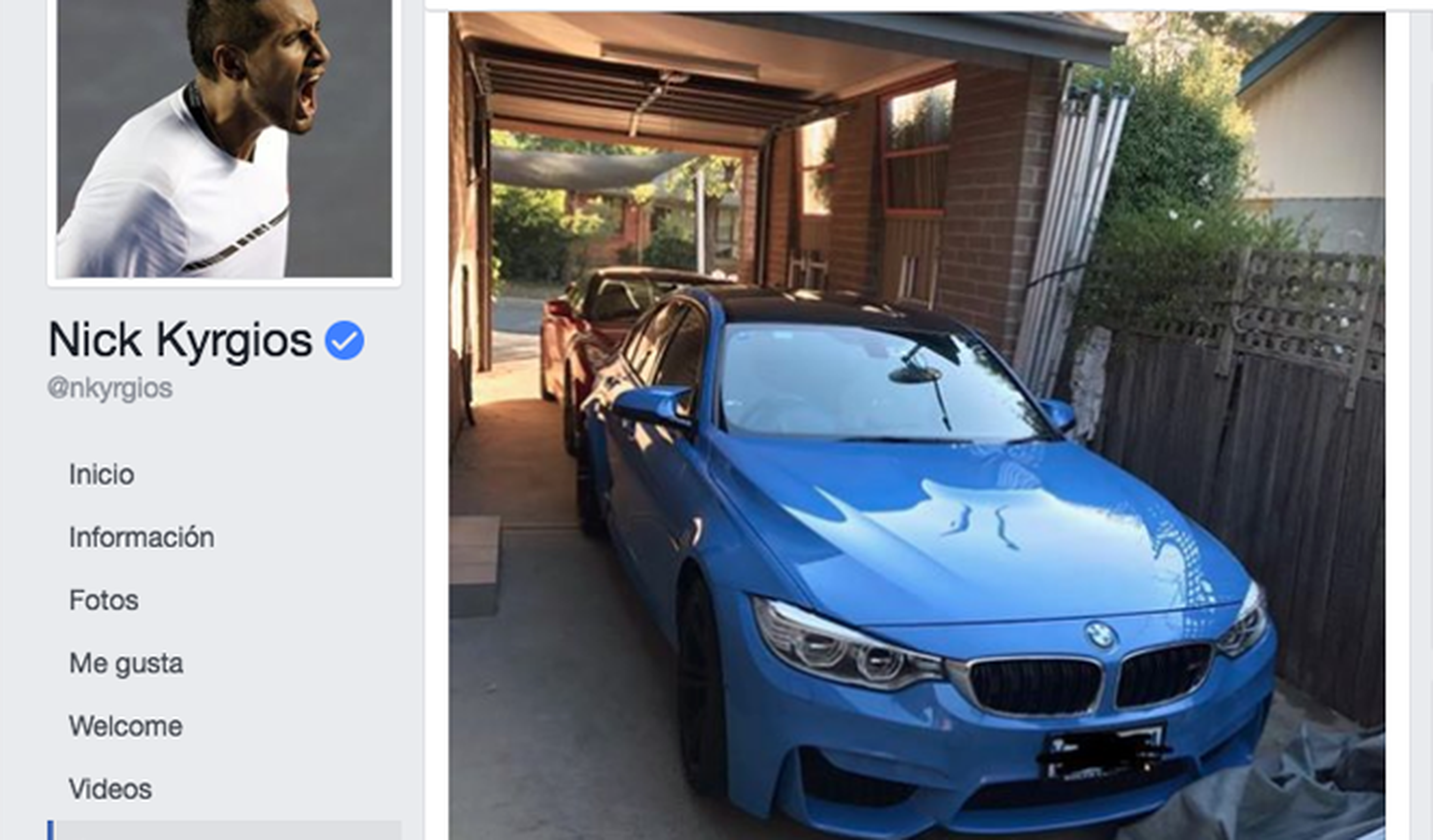 Nick Kyrgios pone su coche en venta a través de Facebook