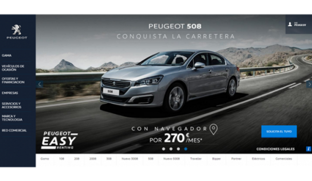 Peugeot Nuevo 5008, Configurador de coches nuevos