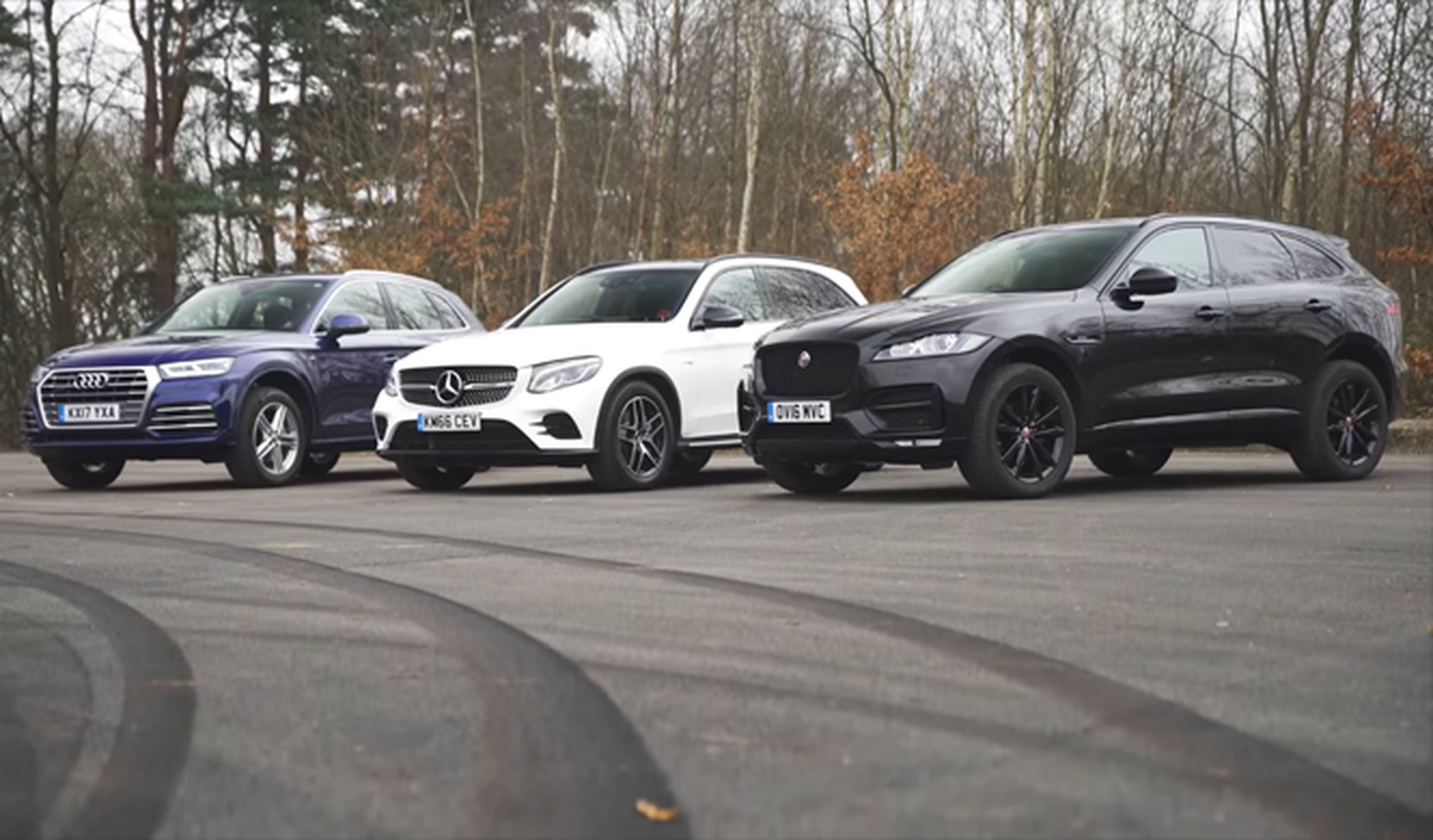 Vídeo: Audi Q5 contra Jaguar F-Pace y Mercedes GLC