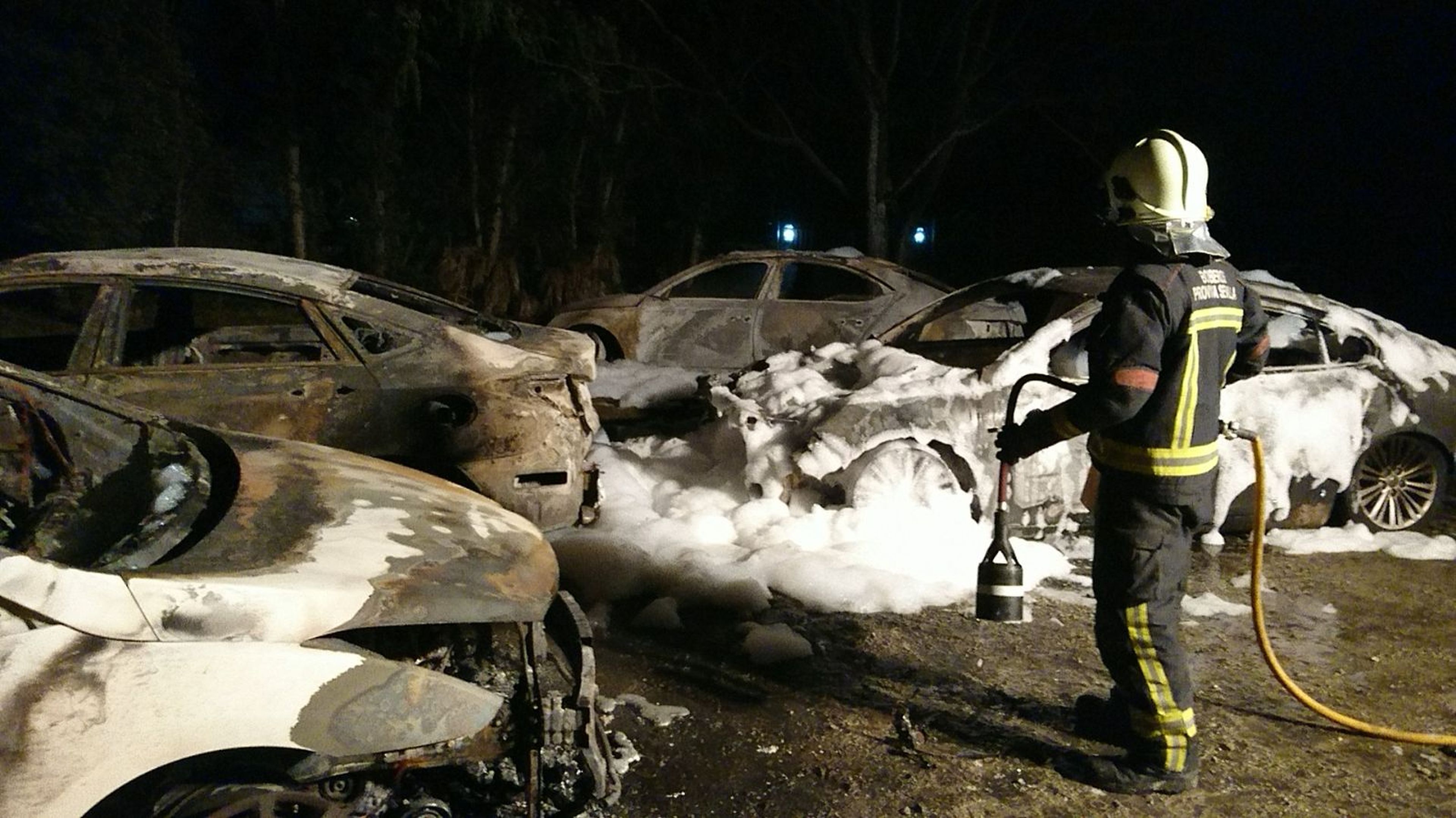 Nuevos detalles sobre la quema de 9 coches de Cabify
