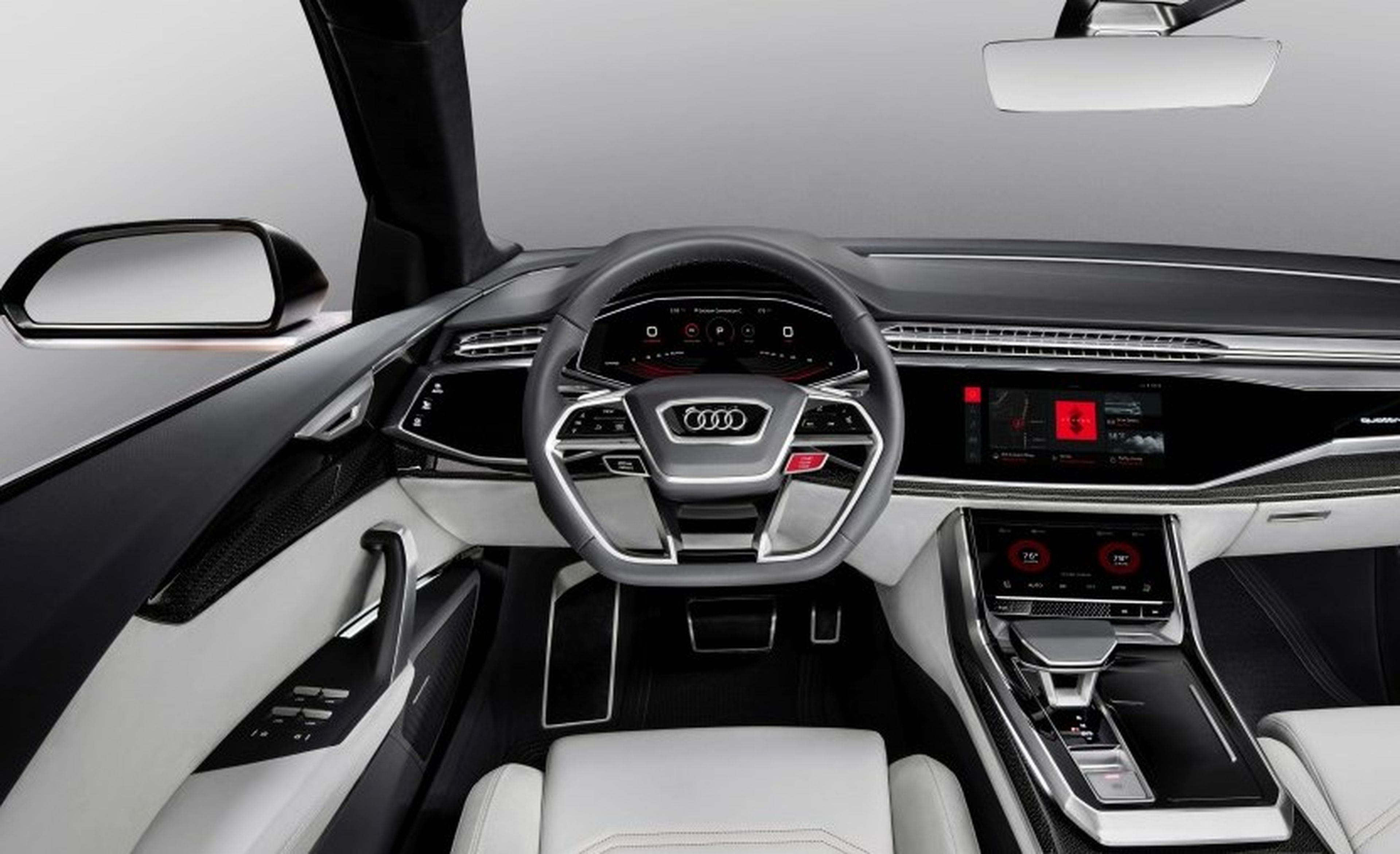 Audi muestra el sistema operativo Android del Audi Q8 sport