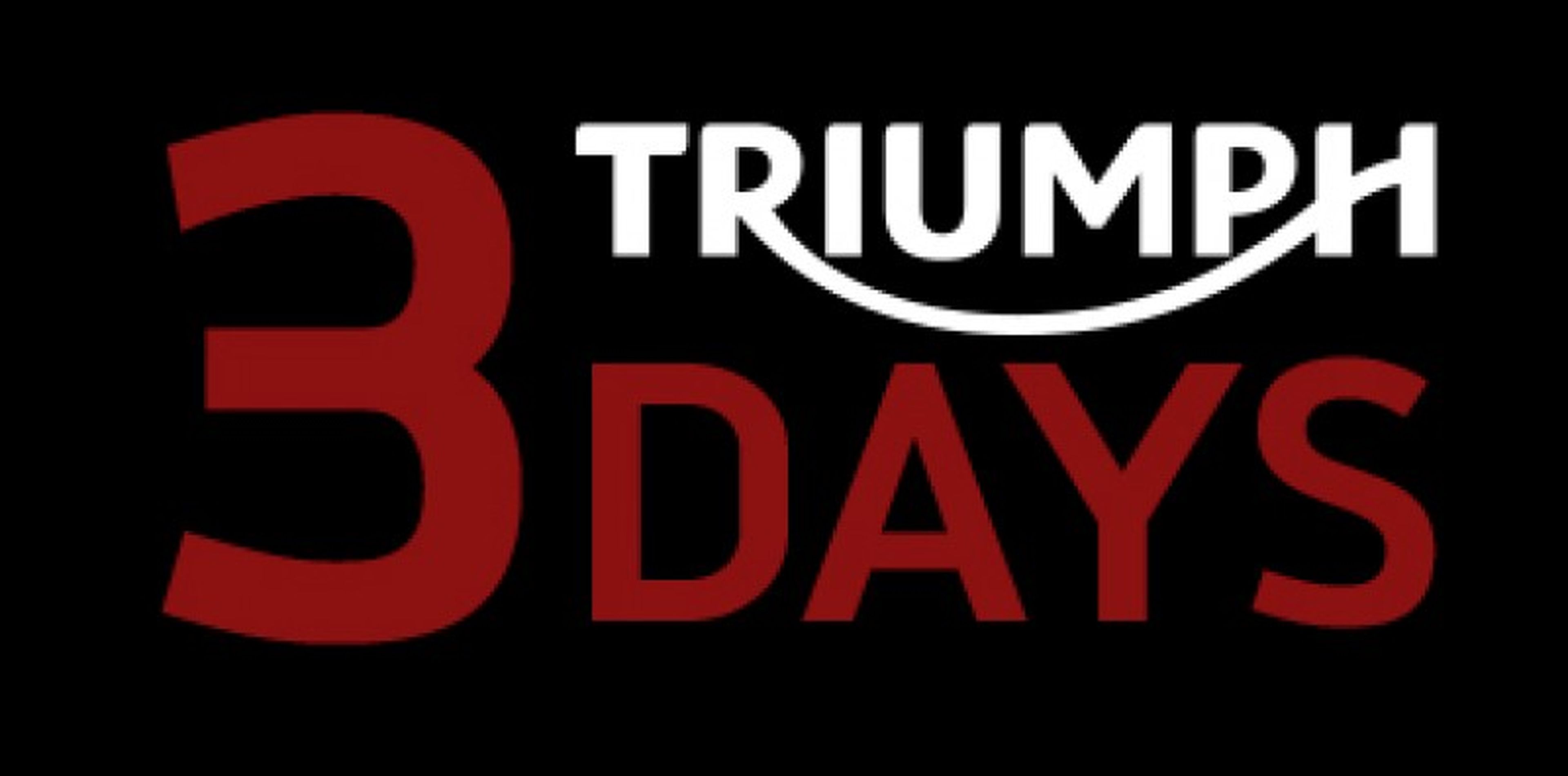 Triumph 3 Days: oportunidad única para comprar tu Triumph