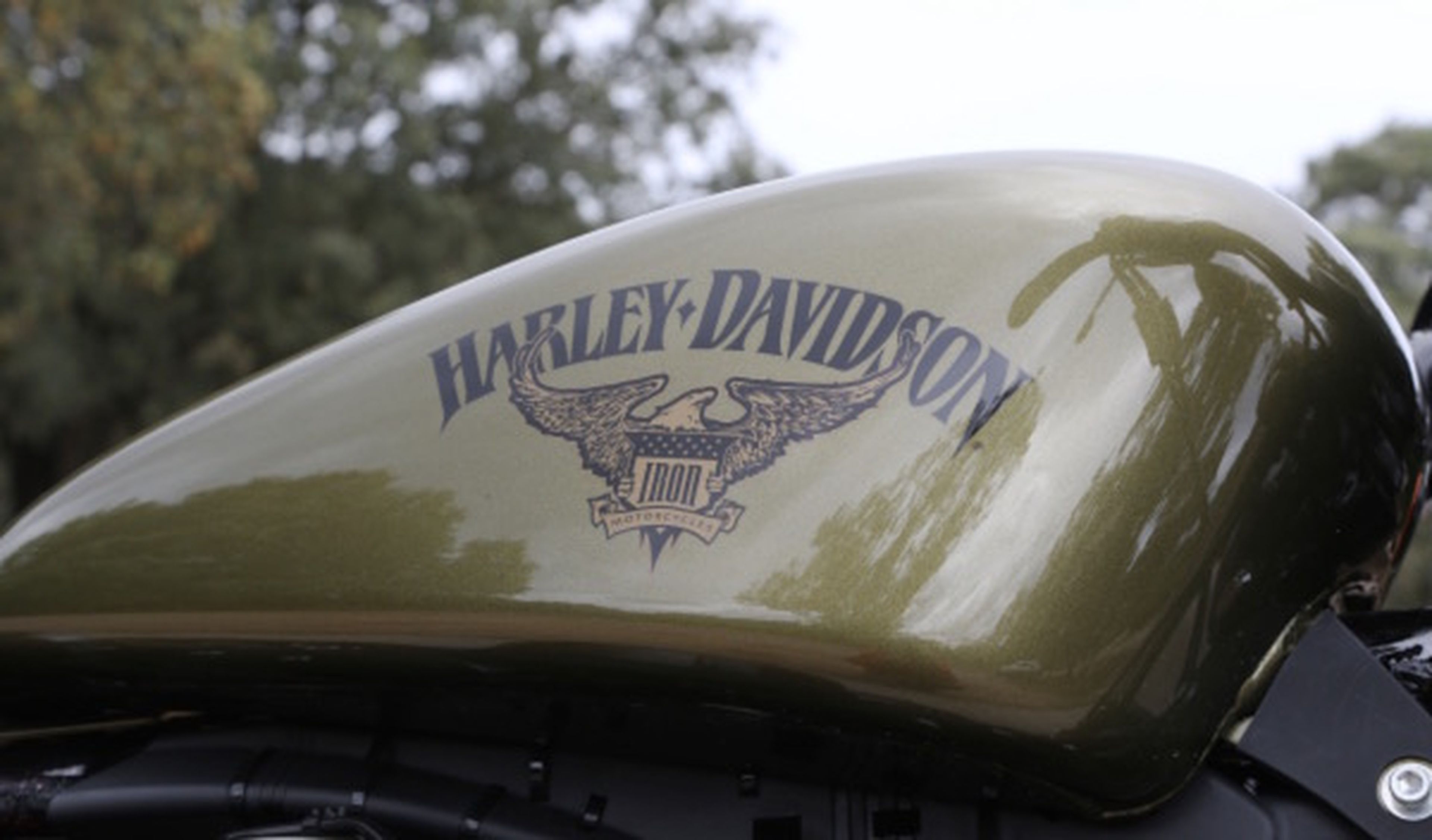 Harley Iron 883 depósito