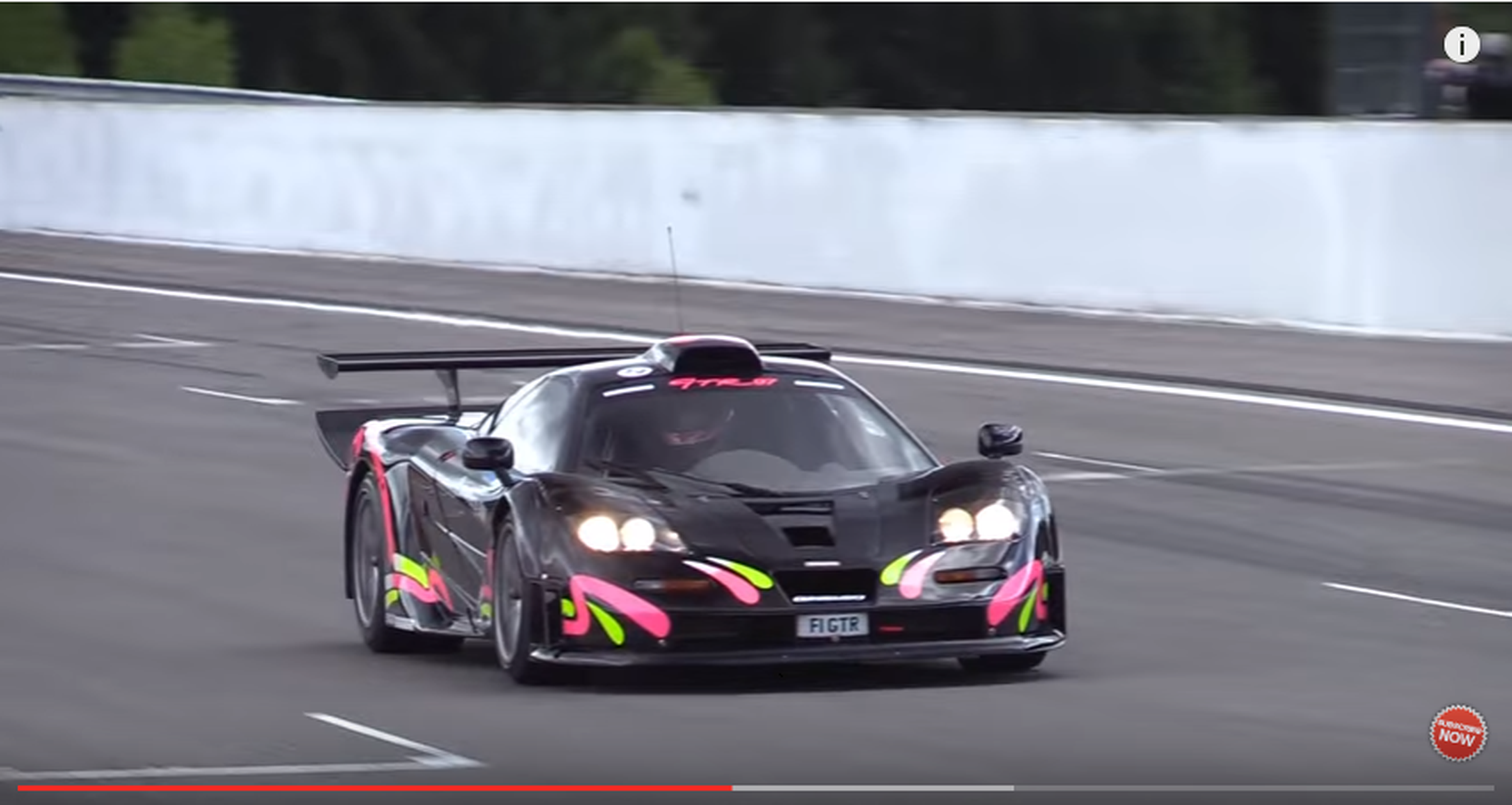 Vídeo: un McLaren F1 GTR Longtail, a tope en Spa