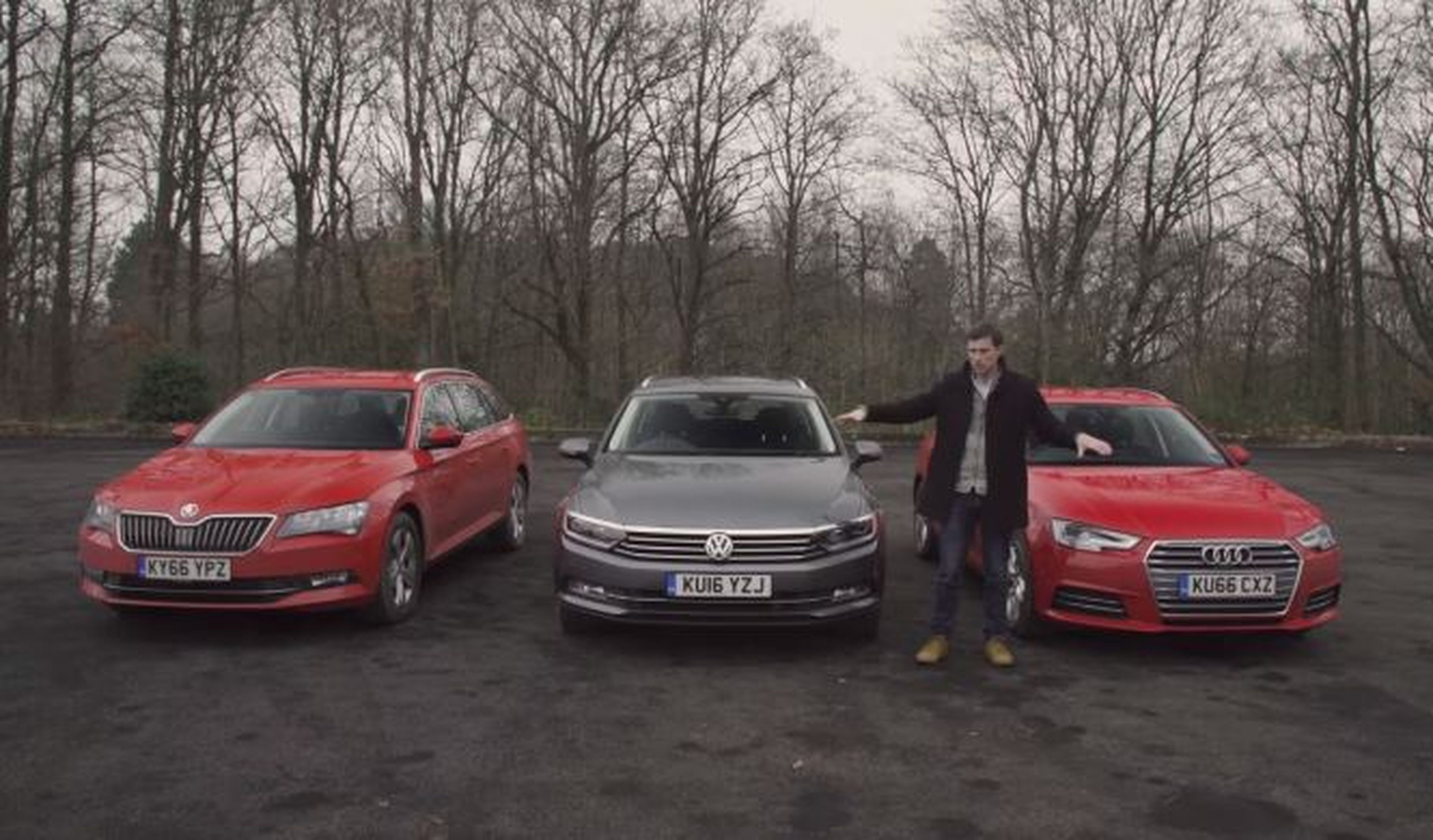 Vídeo: Audi A4 Avant vs Skoda Superb vs VW Passat Variant