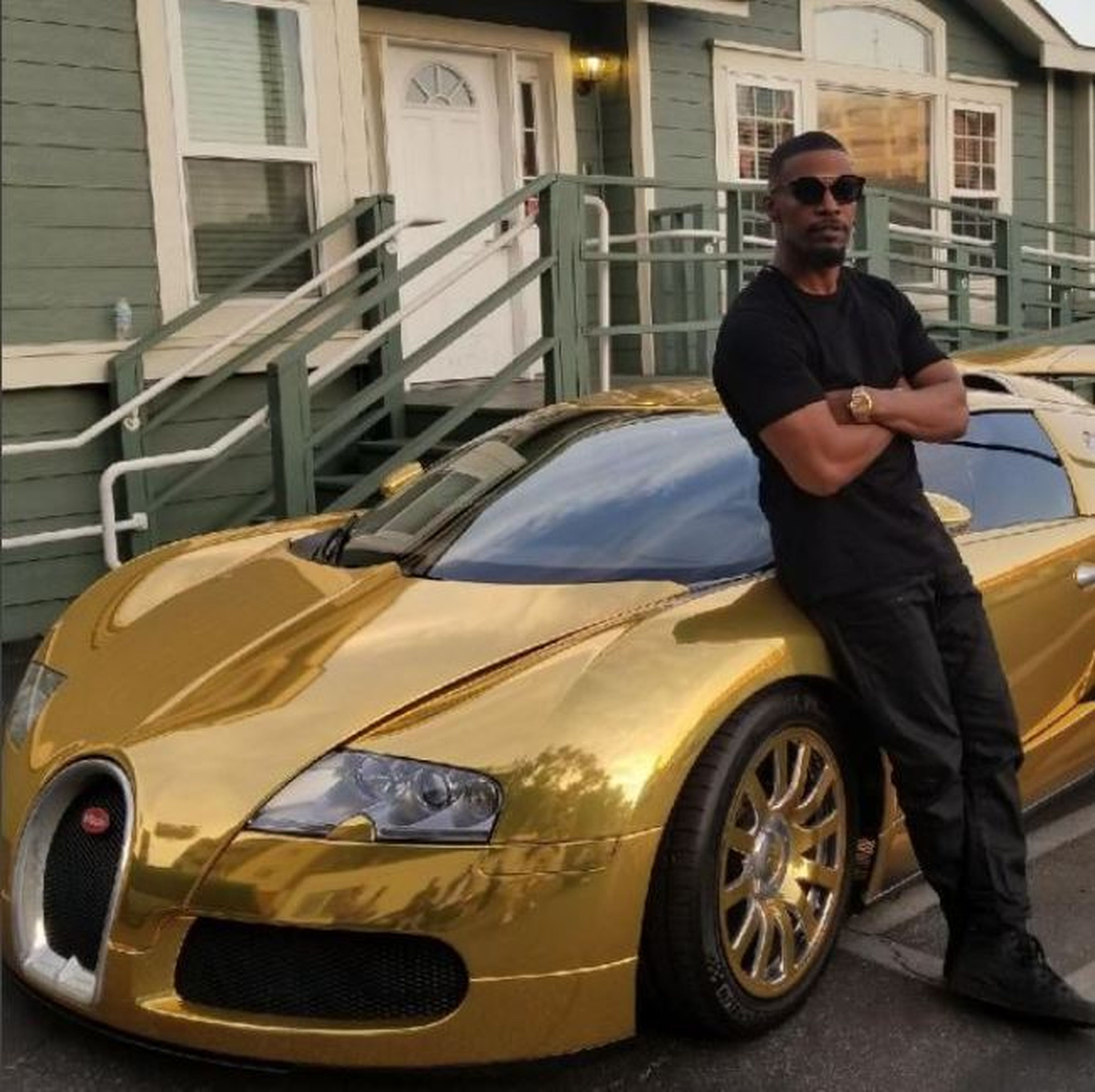 El Bugatti Veyron de Jamie Foxx ahora es dorado