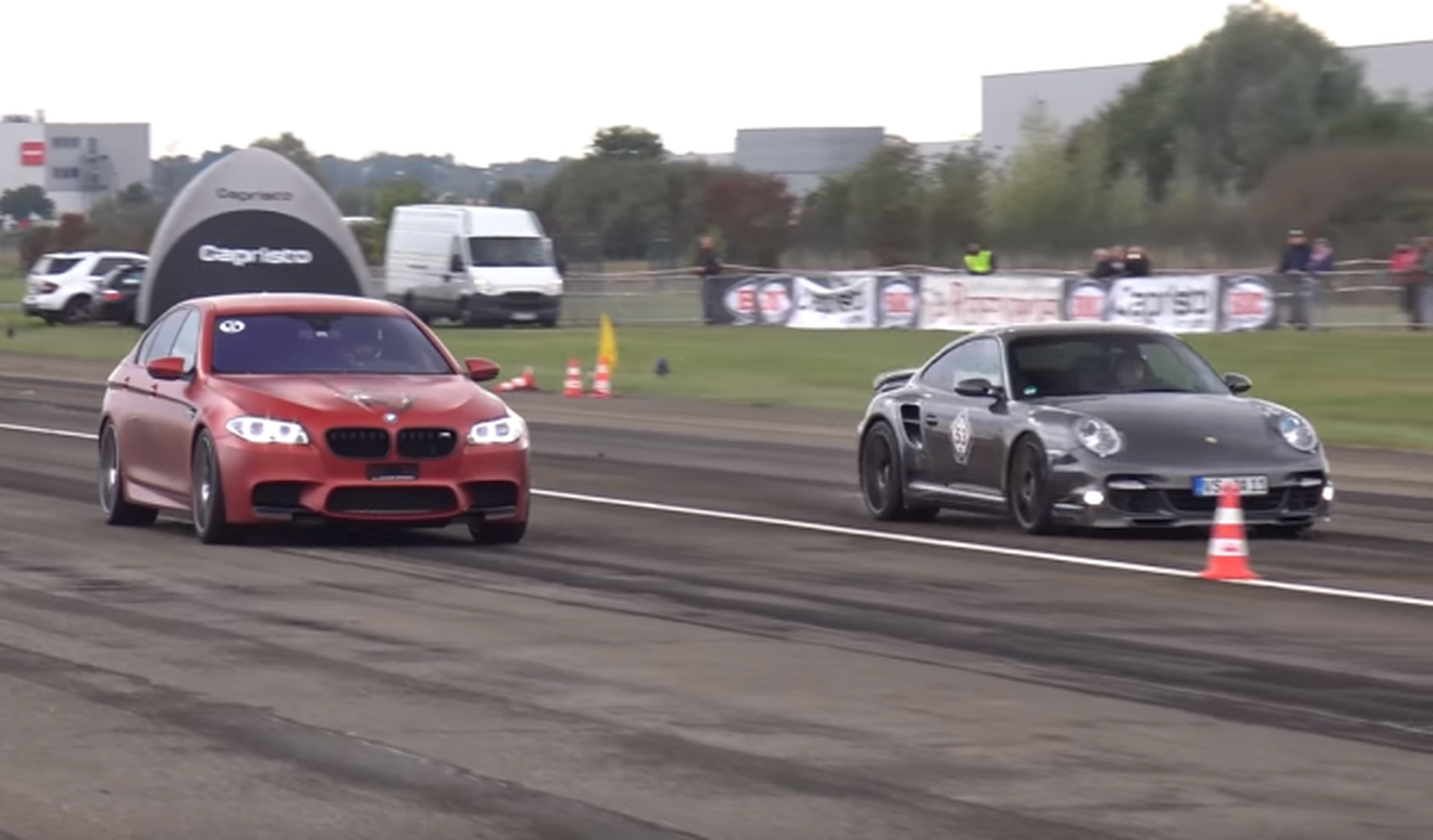 Vídeo: BMW M5 vs Porsche 997 Turbo 9ff y Nissan GT-R