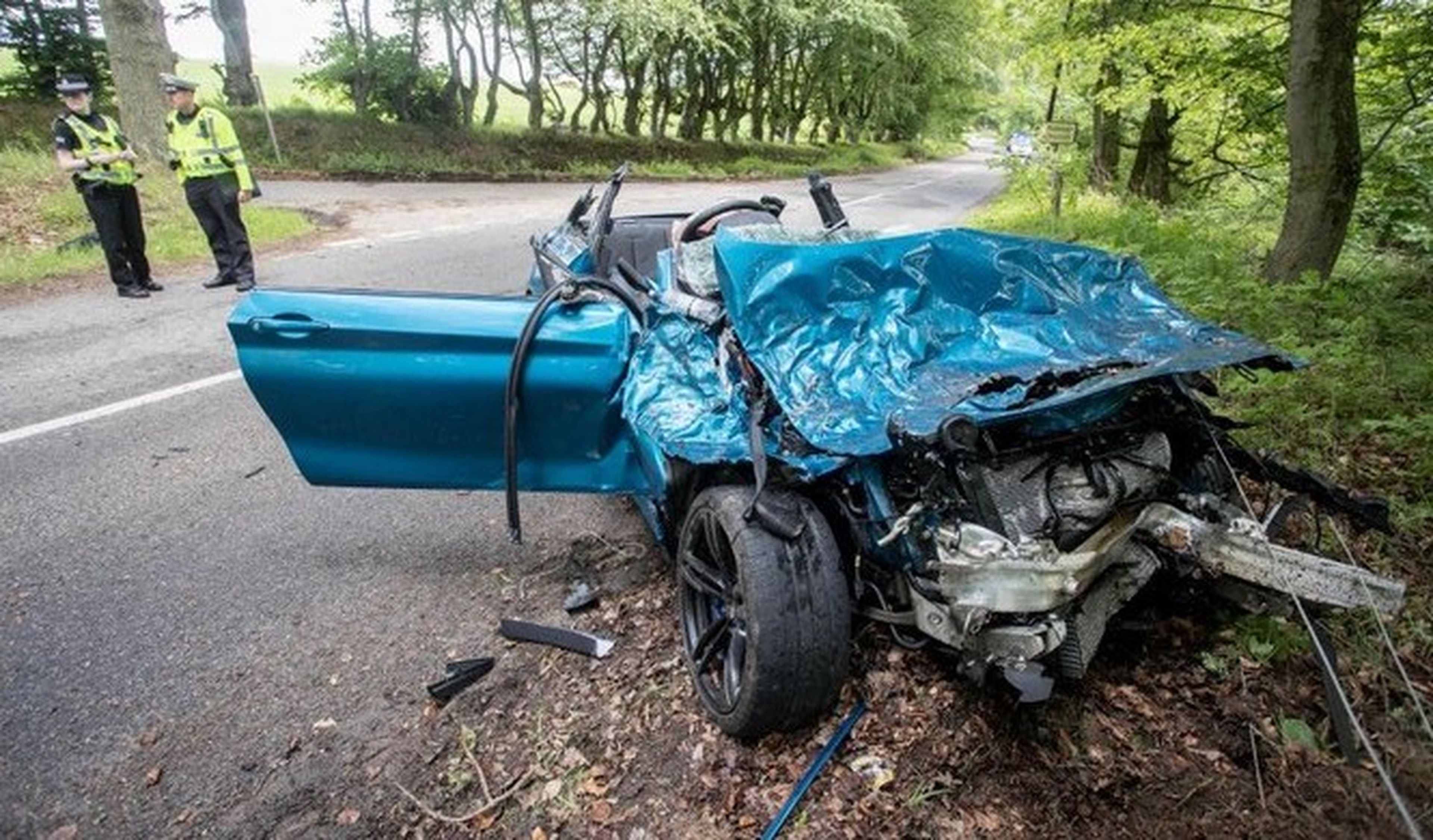 Fatal accidente de un BMW M2, dos personas graves