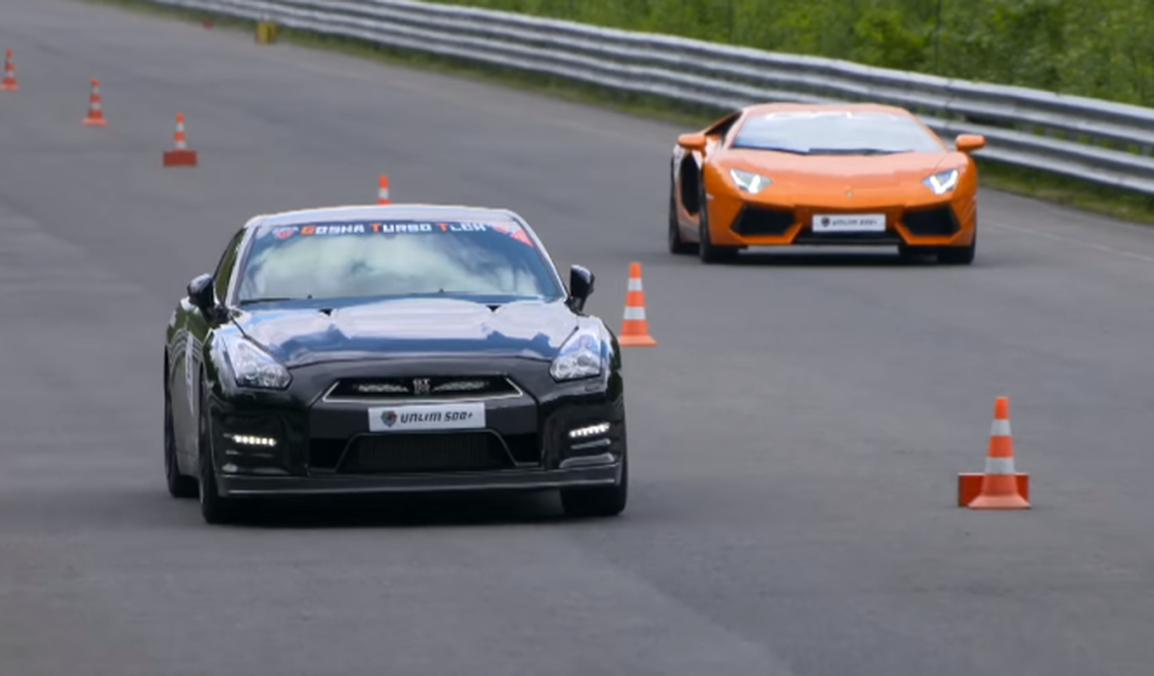 Vídeo: Lambo Aventador biturbo vs Nissan GT-R vs BMW M6