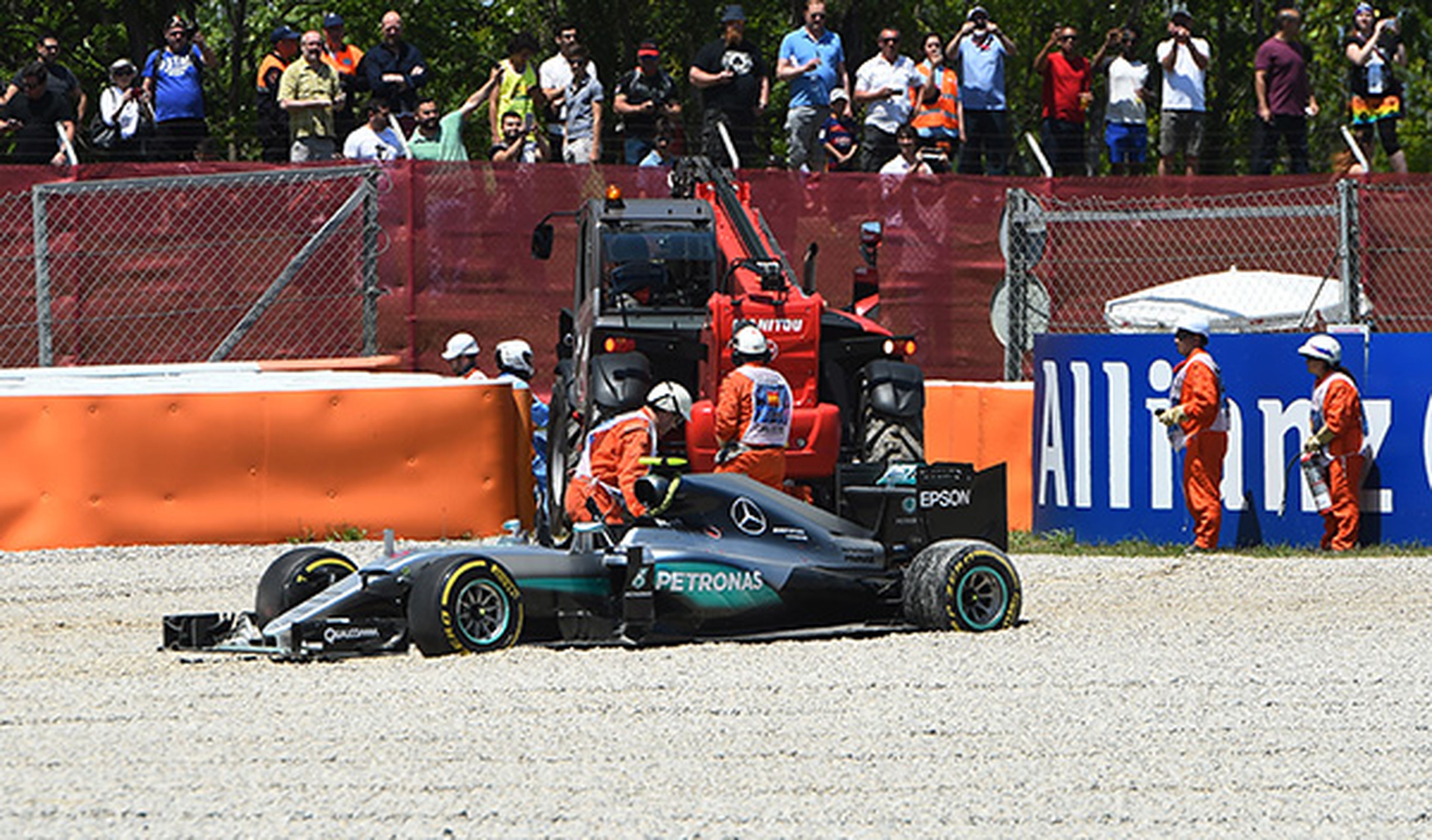 accidente Hamilton y Rosberg en el GP de España de F1 2016