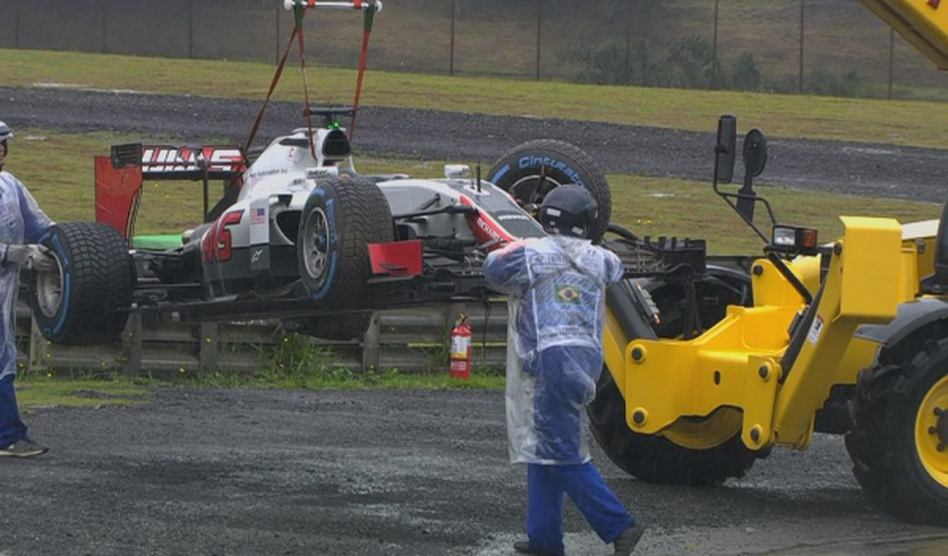 Accidente de Romain Grosjean en brasil