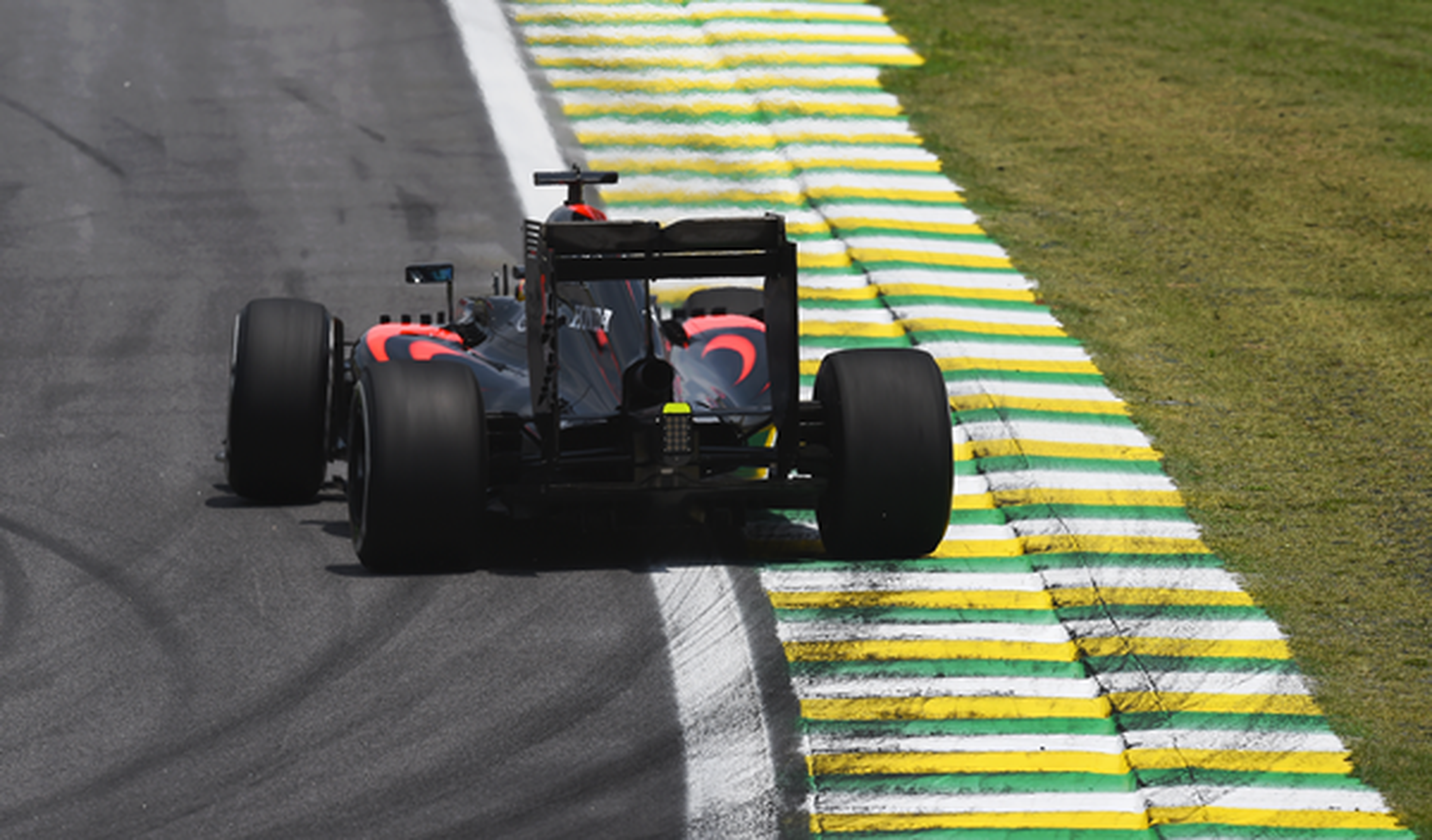 Alonso, durante la clasificación para el GP de Brasil