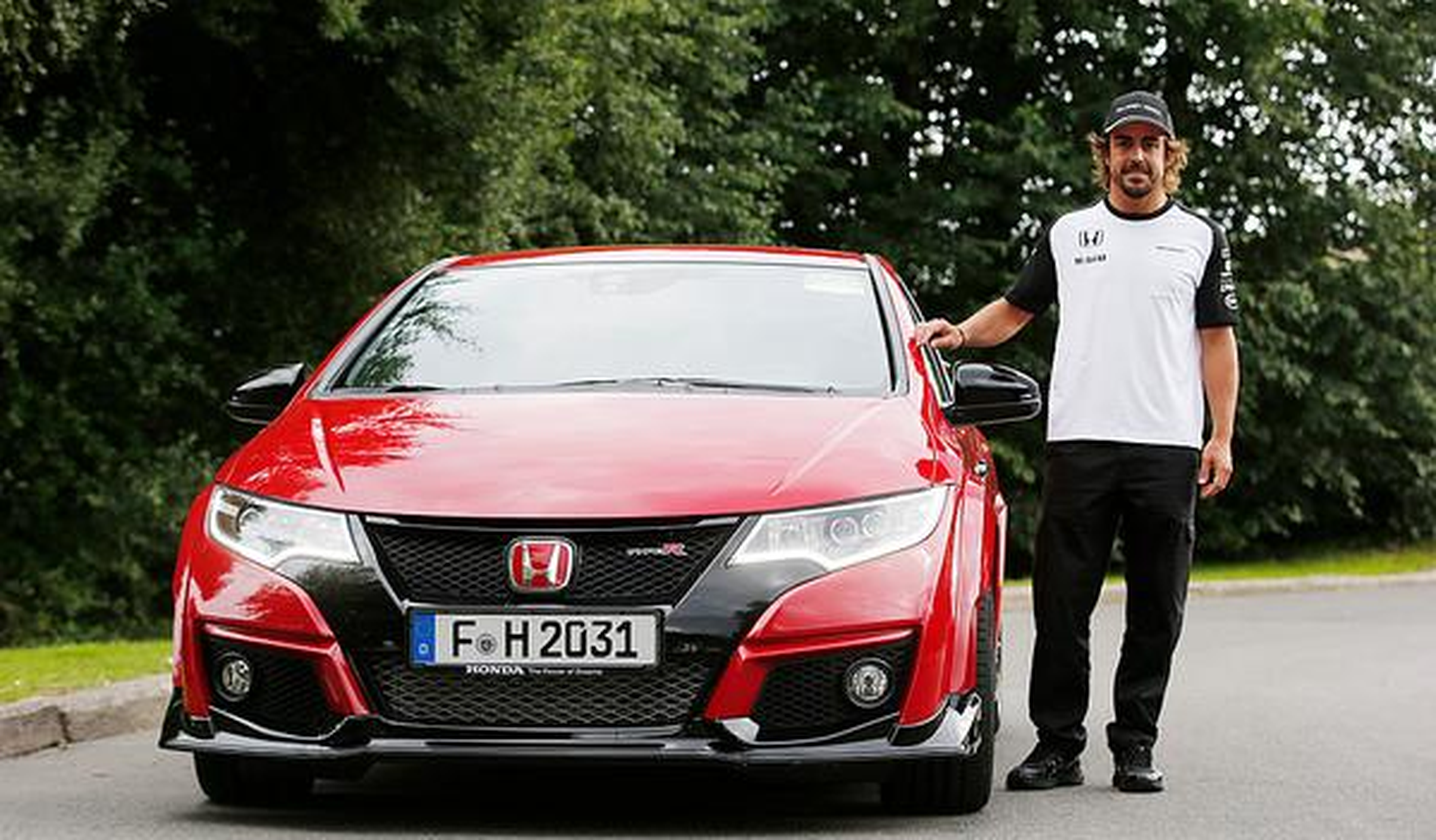 Alonso ya sabe lo que es conducir el Honda Civic Type R
