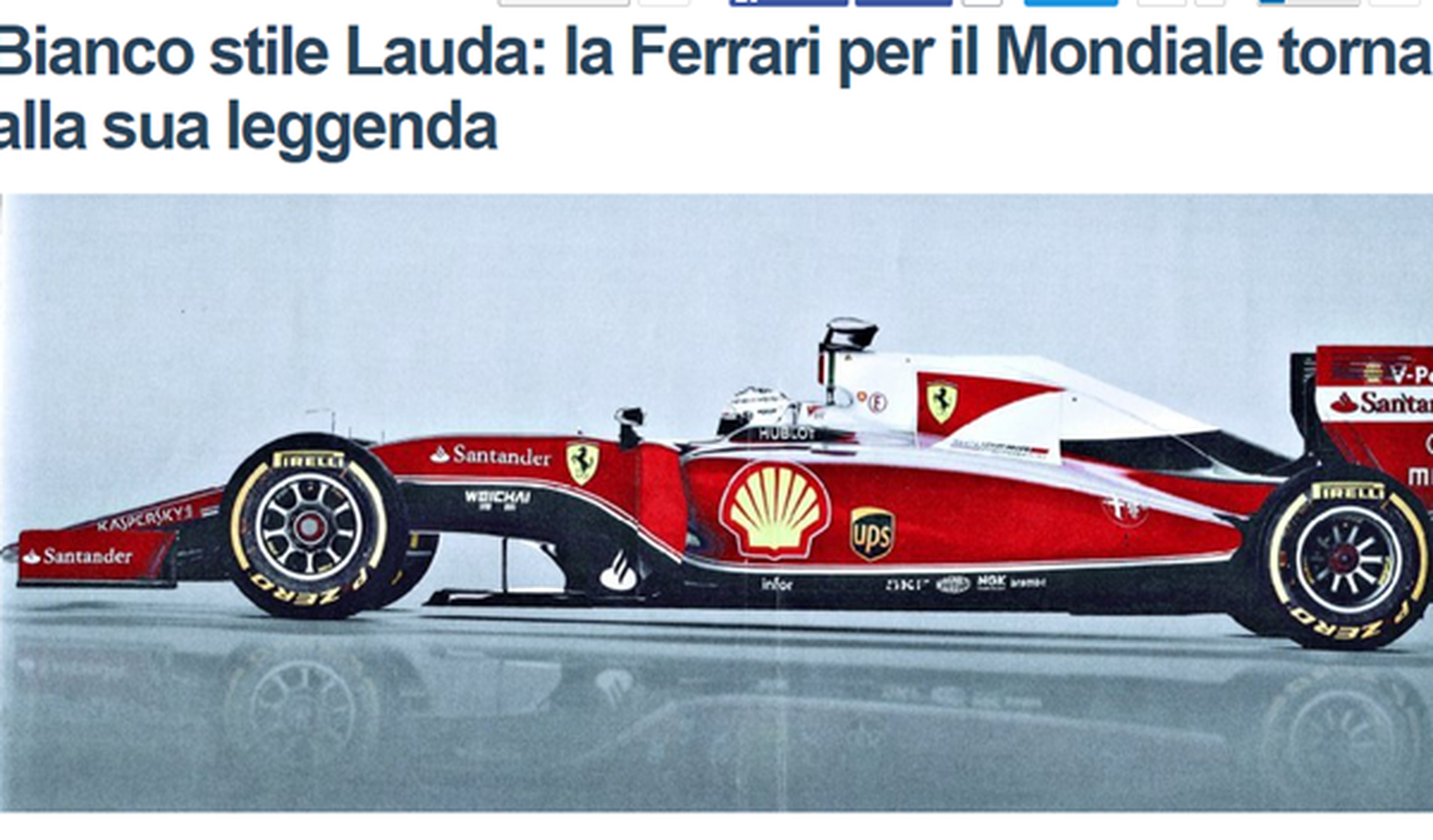 Así podría lucir el nuevo F1 de Ferrari para 2016